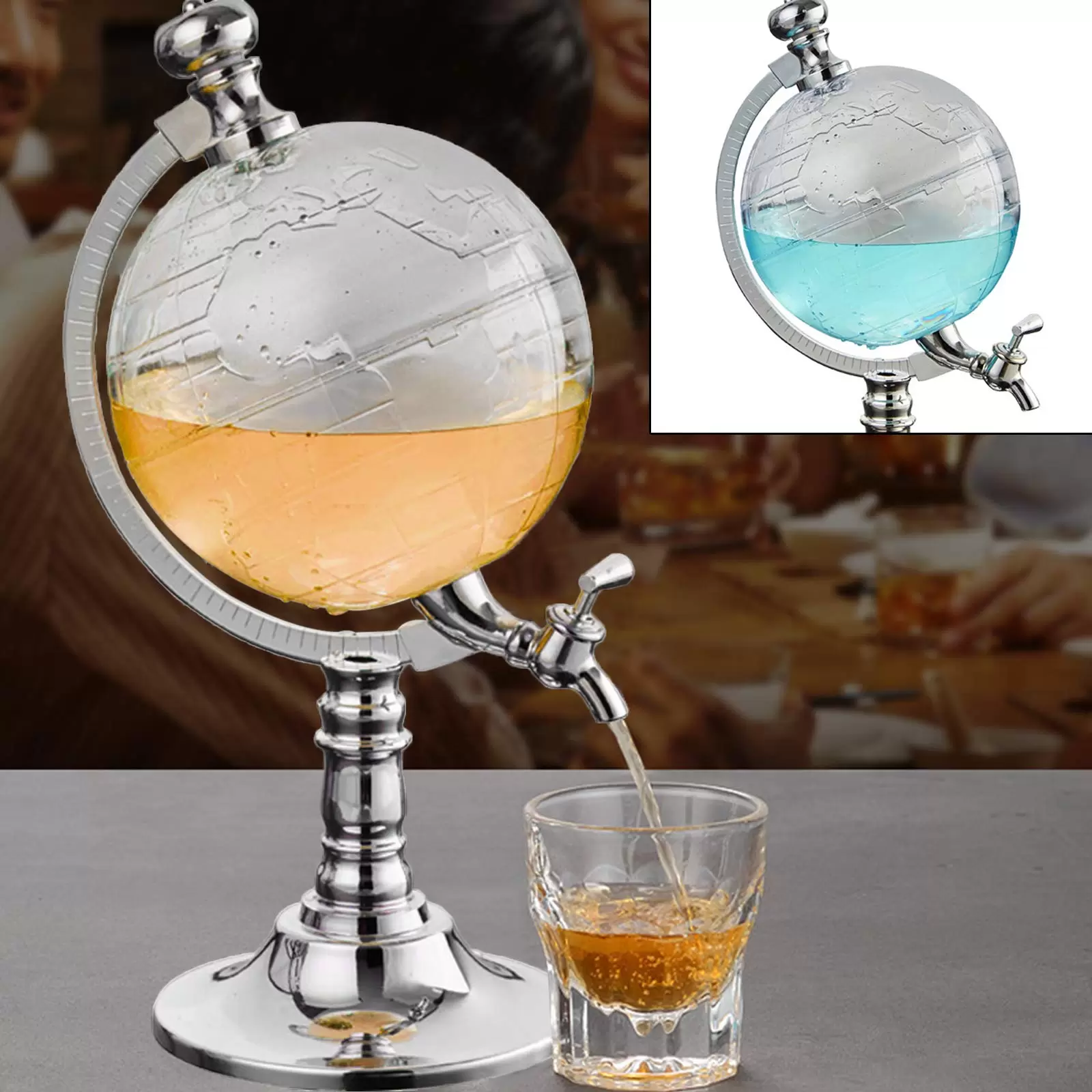 Bierzapfanlage Getränkespender Globe Wine Dispenser Glas Dekanter Weinspender Liquor Scotch Wine Bierzapfanlage Getränkespender Globe Wine Dispenser Glas Dekanter Weinspender Liquor Scotch Wine