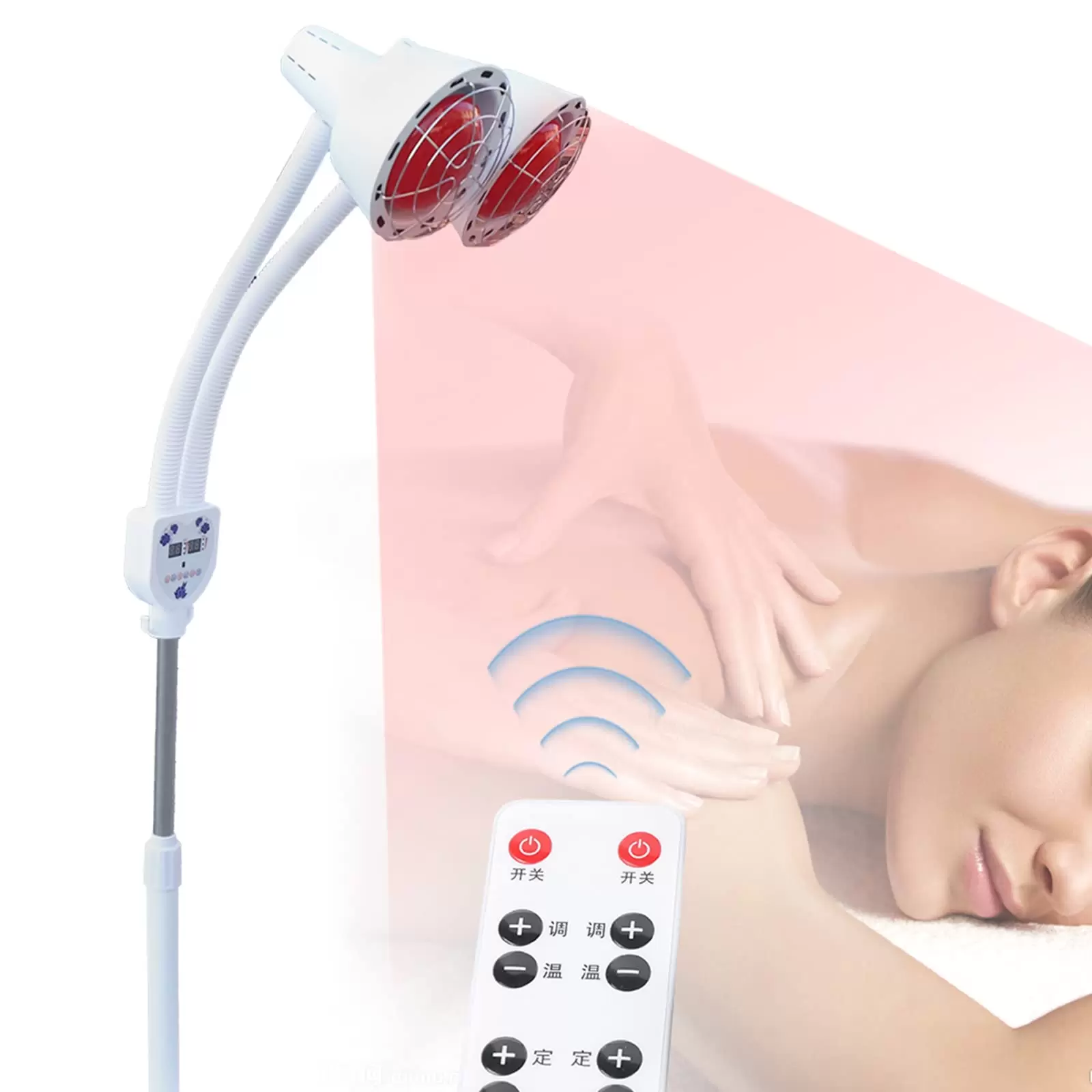 CNCEST 275W Infrarotlampe Wärmelampe Strahler Massagelampe Infrarot Therapielampe Geschenke