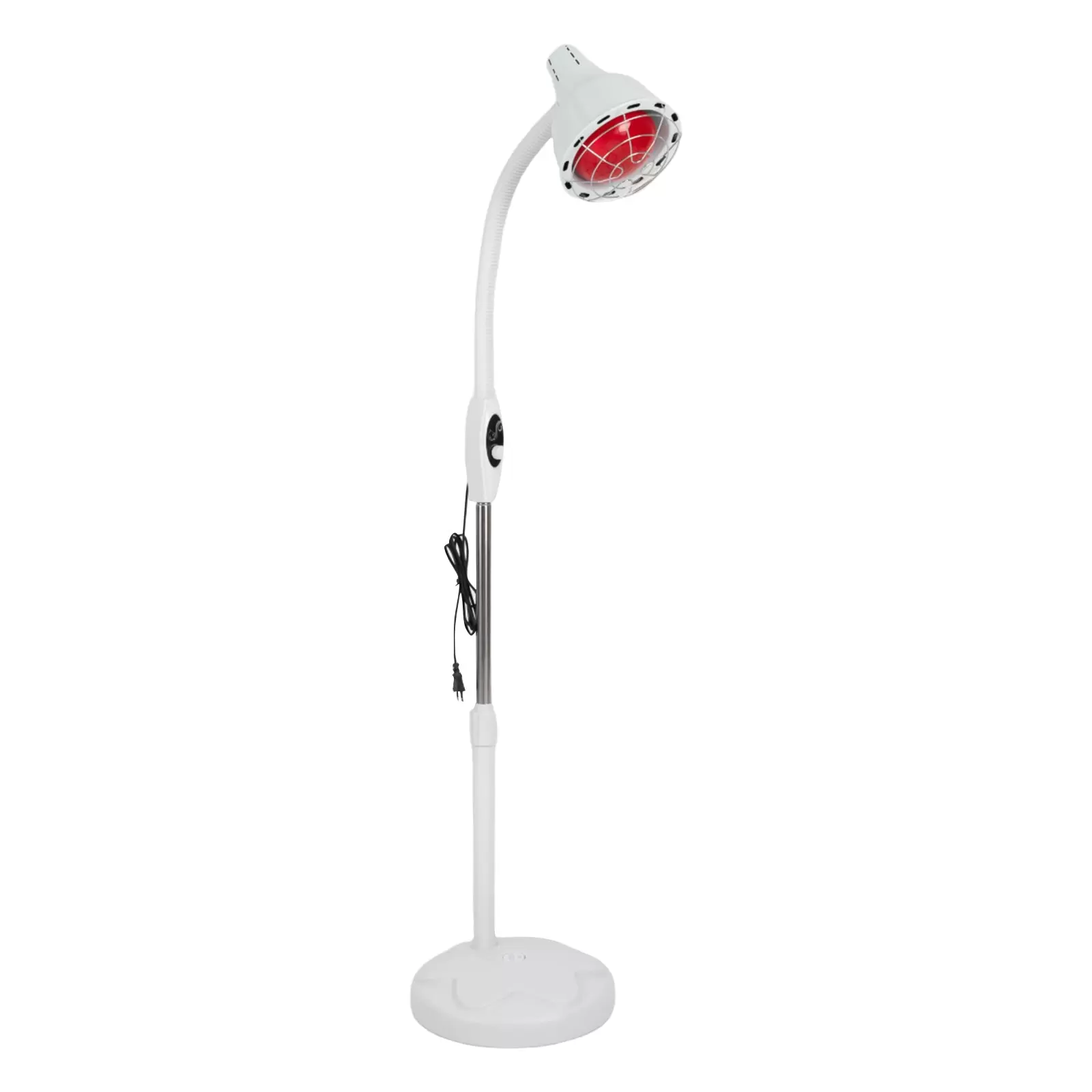275W Infrarotlampe Wärmelampe Infrarotstrahler Rotlichtlampe 360° Universalkopf mit Ständer