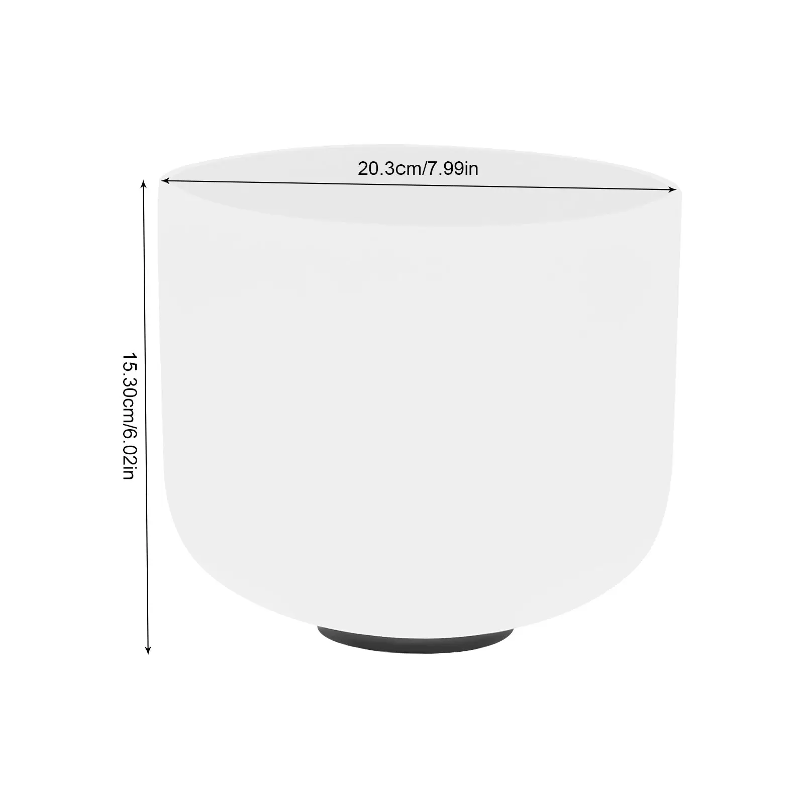 8 Zoll F Ton Quartz Kristallklangschale 20 cm, inklusive O-Ring, Schlägel , Weiß, 440 Hz 8 Zoll F Ton Quartz Kristallklangschale 20 cm, inklusive O-Ring, Schlägel , Weiß, 440 Hz