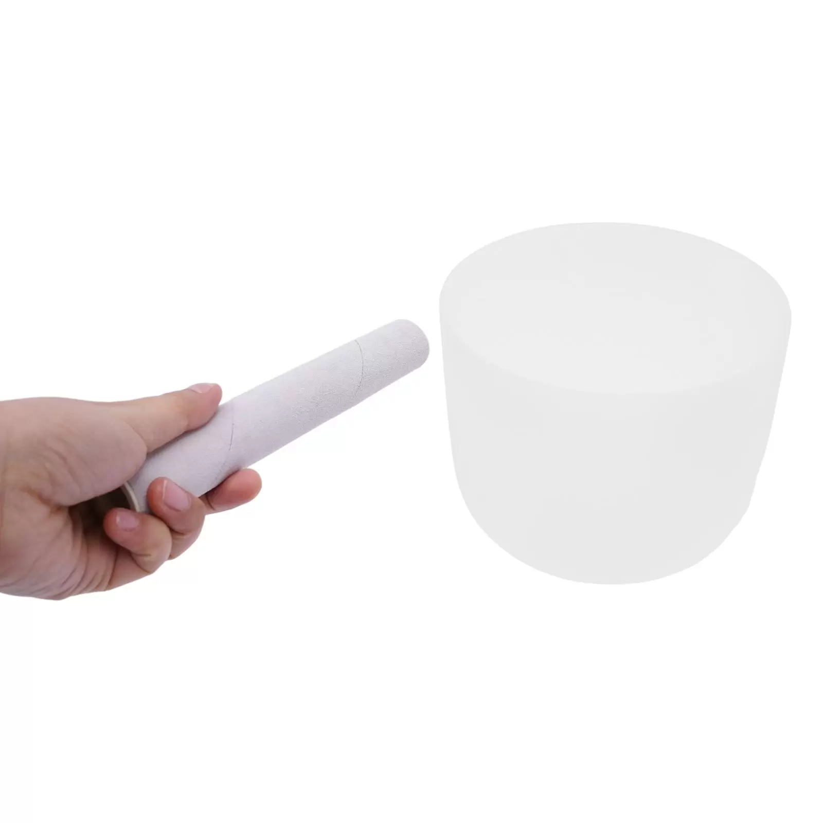 8 Zoll F Ton Quartz Kristallklangschale 20 cm, inklusive O-Ring, Schlägel , Weiß, 440 Hz 8 Zoll F Ton Quartz Kristallklangschale 20 cm, inklusive O-Ring, Schlägel , Weiß, 440 Hz