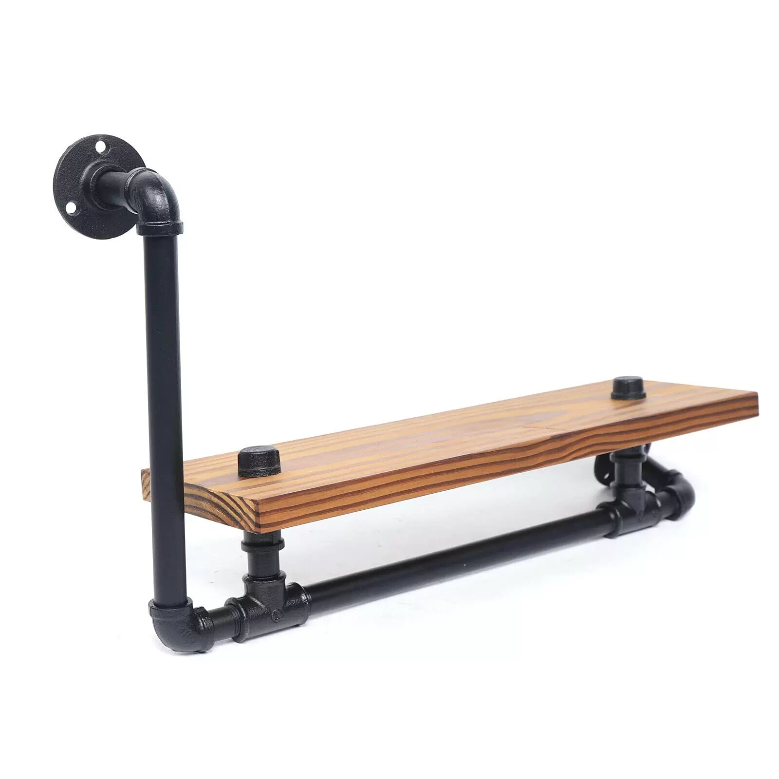 Wandregal Industrielle Wandhalterung Bücherregal Wall-Mounted Shelf für Schlafzimmer, Wohnzimmer