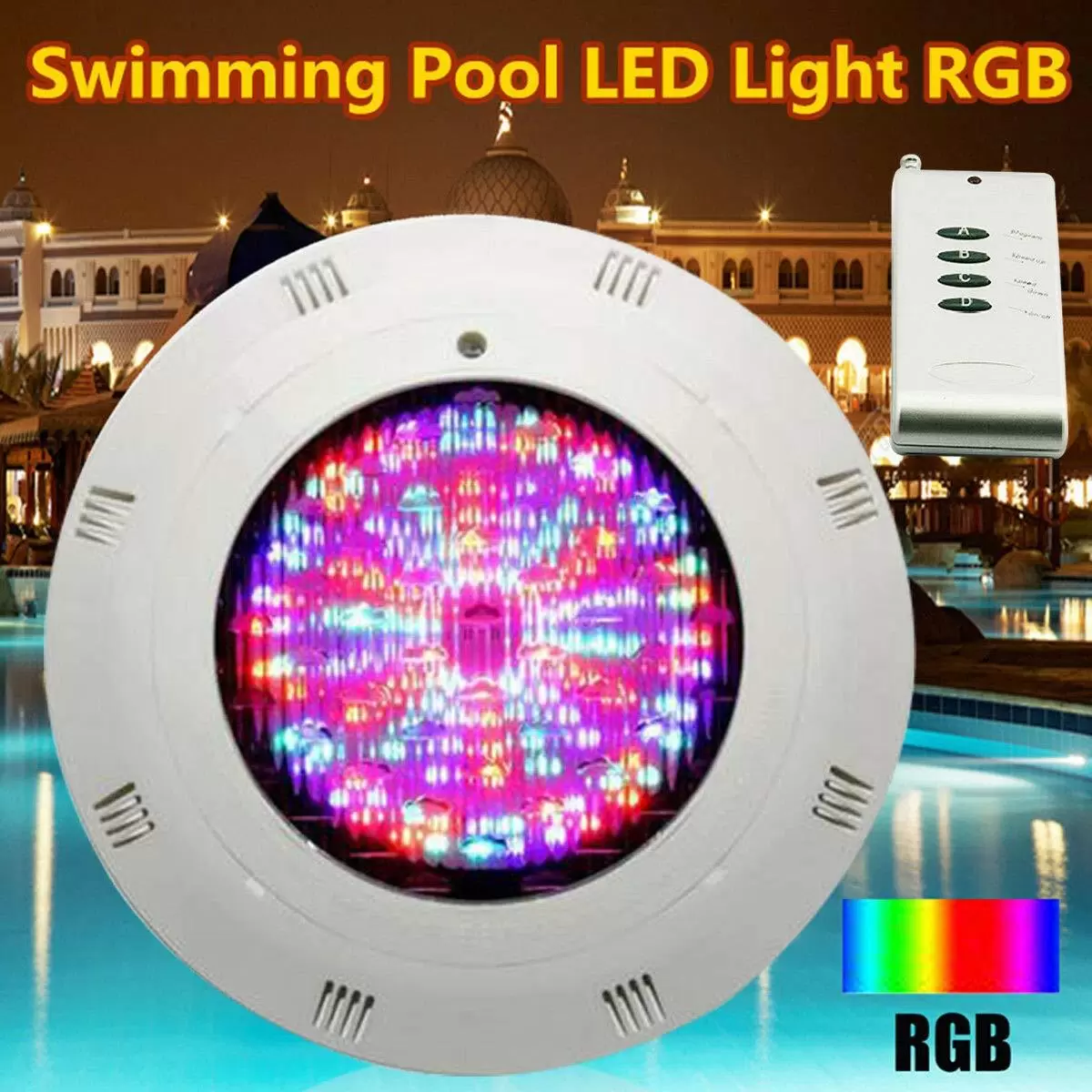 LED 18W Poolbeleuchtung RGB Unterwasser Beleuchtung LED Wasserdicht IP68