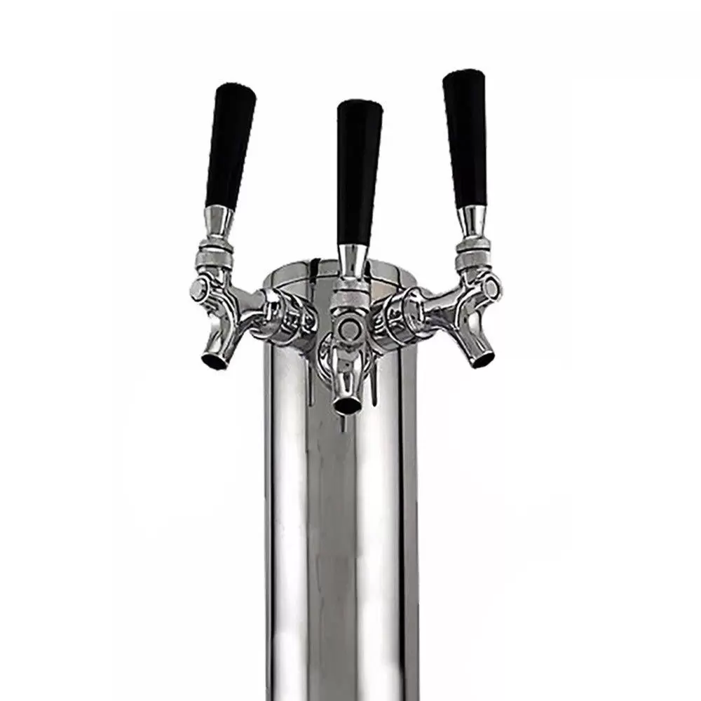 Edelstahl Bierturm Biersäule Bierzapfhahn Bierspender Bierzapfanlage Bierhahn-Kit für Bars Verstellbarer Getränkespender