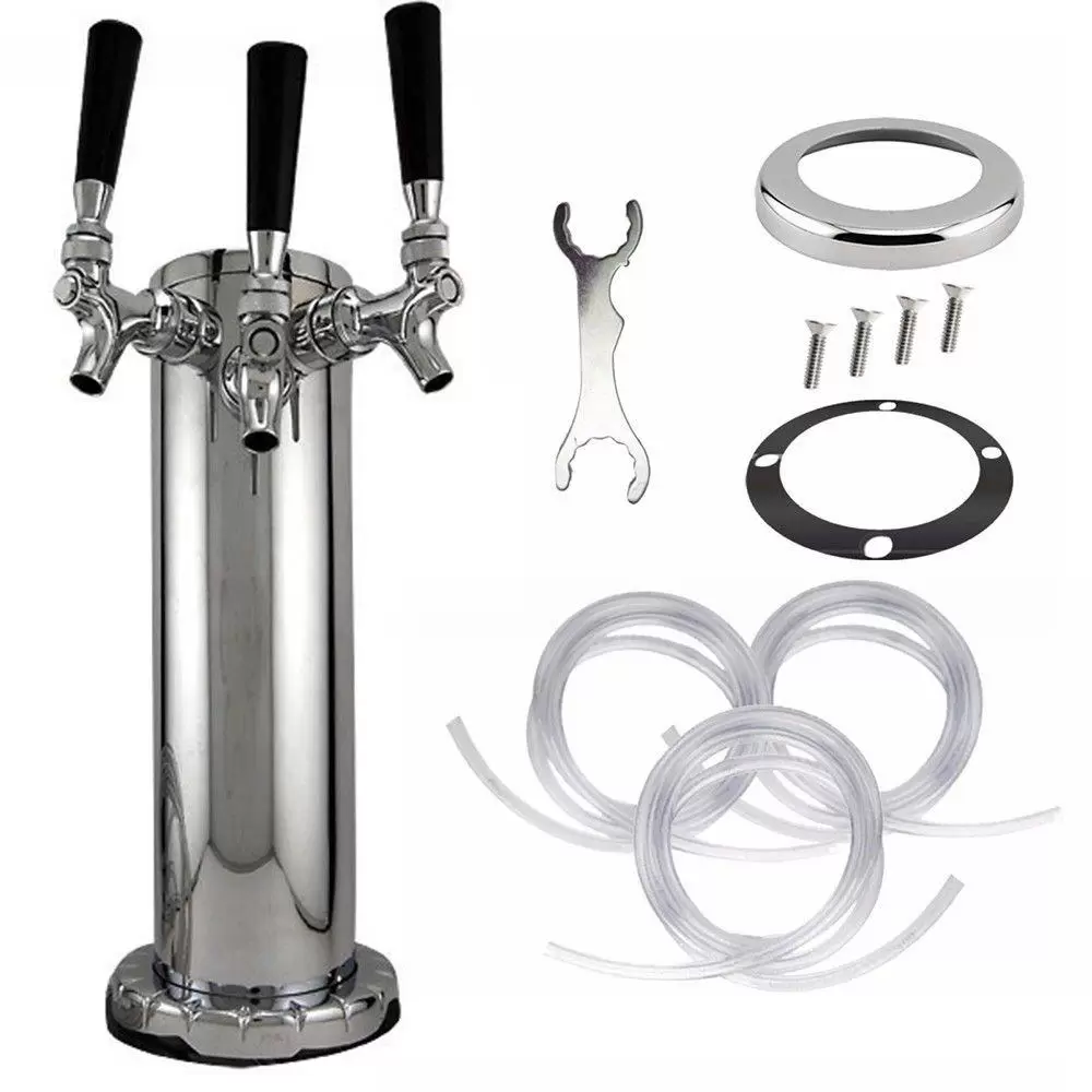 Edelstahl Bierturm Biersäule Bierzapfhahn Bierspender Bierzapfanlage Bierhahn-Kit für Bars Verstellbarer Getränkespender Edelstahl Bierturm Biersäule Bierzapfhahn Bierspender Bierzapfanlage Bierhahn-Kit für Bars Verstellbarer Getränkespender