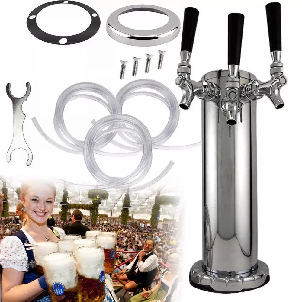Edelstahl Bierturm Biersäule Bierzapfhahn Bierspender Bierzapfanlage Bierhahn-Kit für Bars Verstellbarer Getränkespender Edelstahl Bierturm Biersäule Bierzapfhahn Bierspender Bierzapfanlage Bierhahn-Kit für Bars Verstellbarer Getränkespender