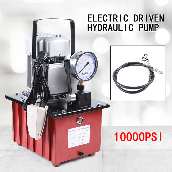 7L Hydraulikpumpe Elektrohydraulikpumpe Mit Ölschlauch 220V 750W Elektrische Hydraulikpumpe