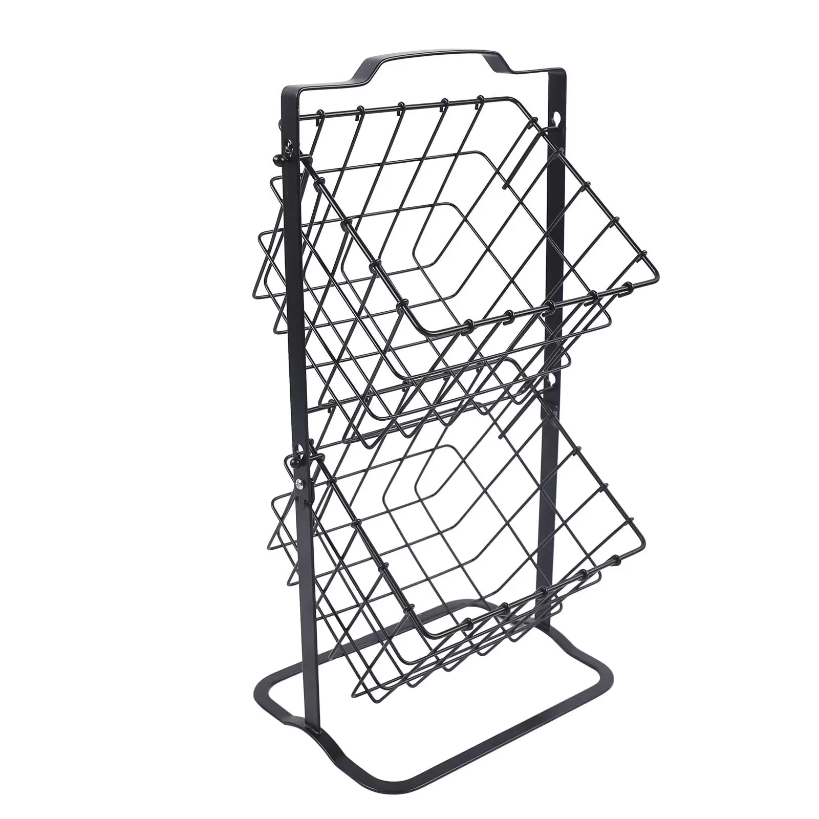 2 Hängen Körbe Obstkorb Metall Swinging Obst Gemüse Schale Korb Rack