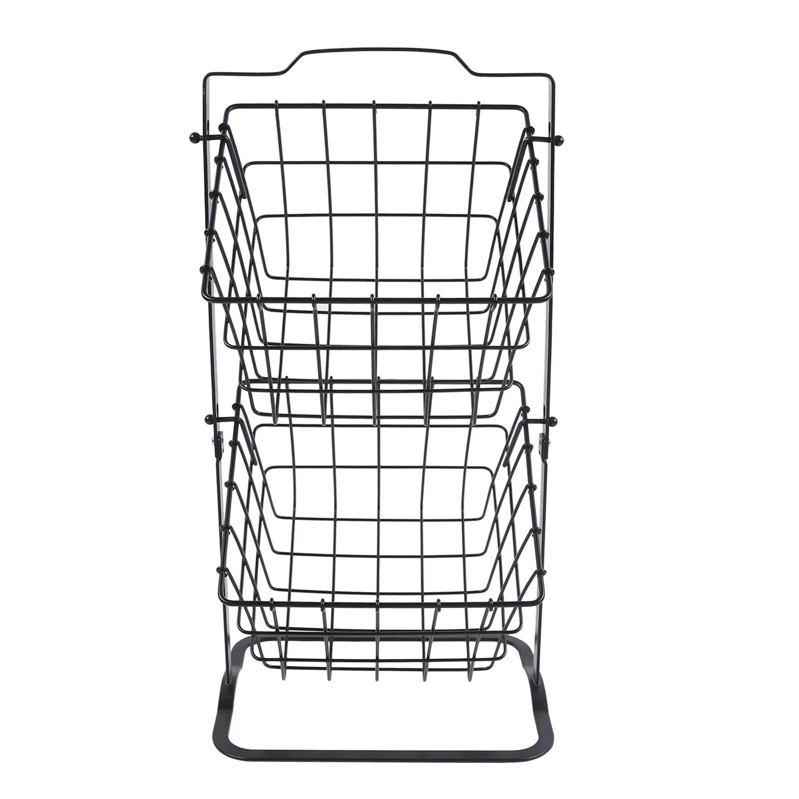 2 Hängen Körbe Obstkorb Metall Swinging Obst Gemüse Schale Korb Rack