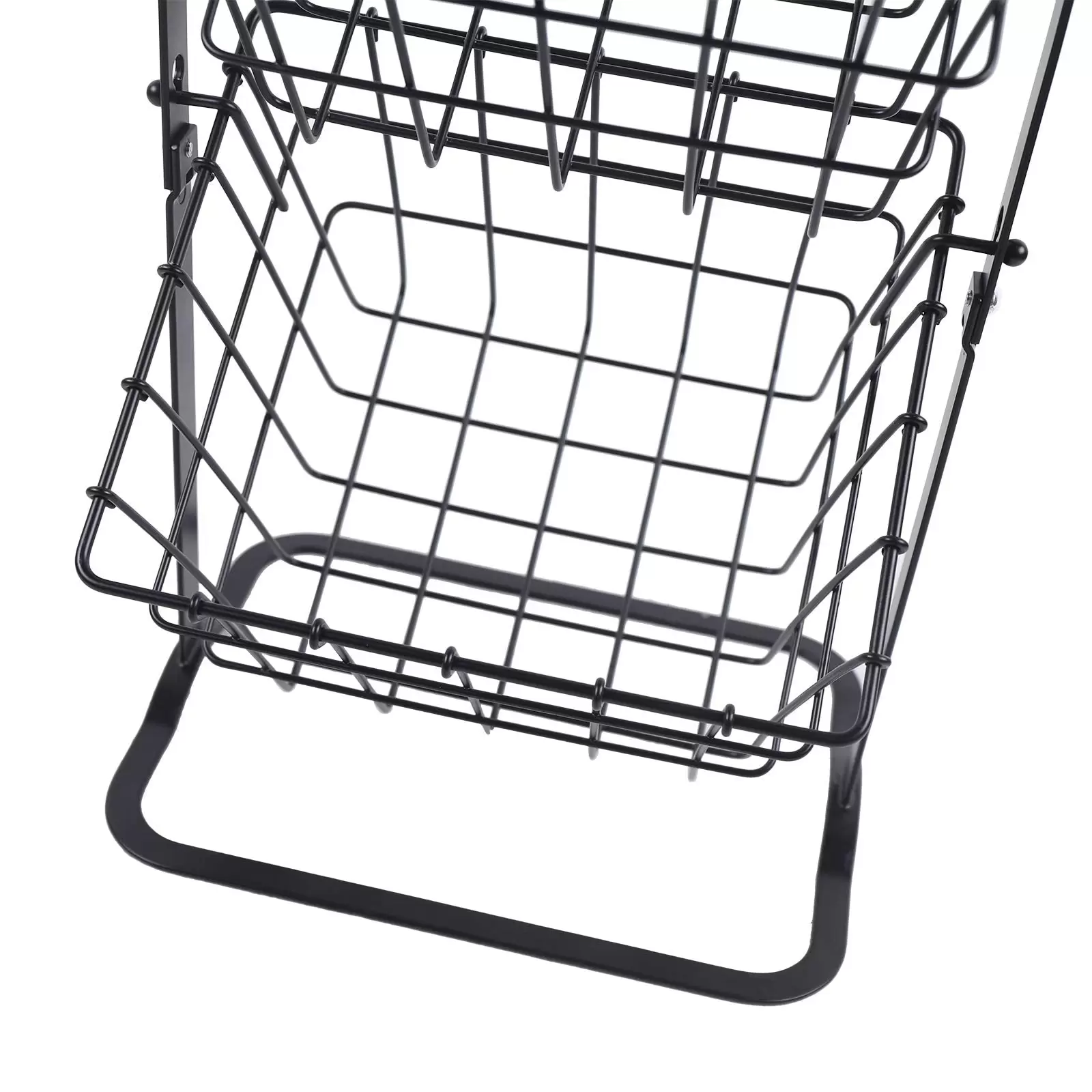 2 Hängen Körbe Obstkorb Metall Swinging Obst Gemüse Schale Korb Rack