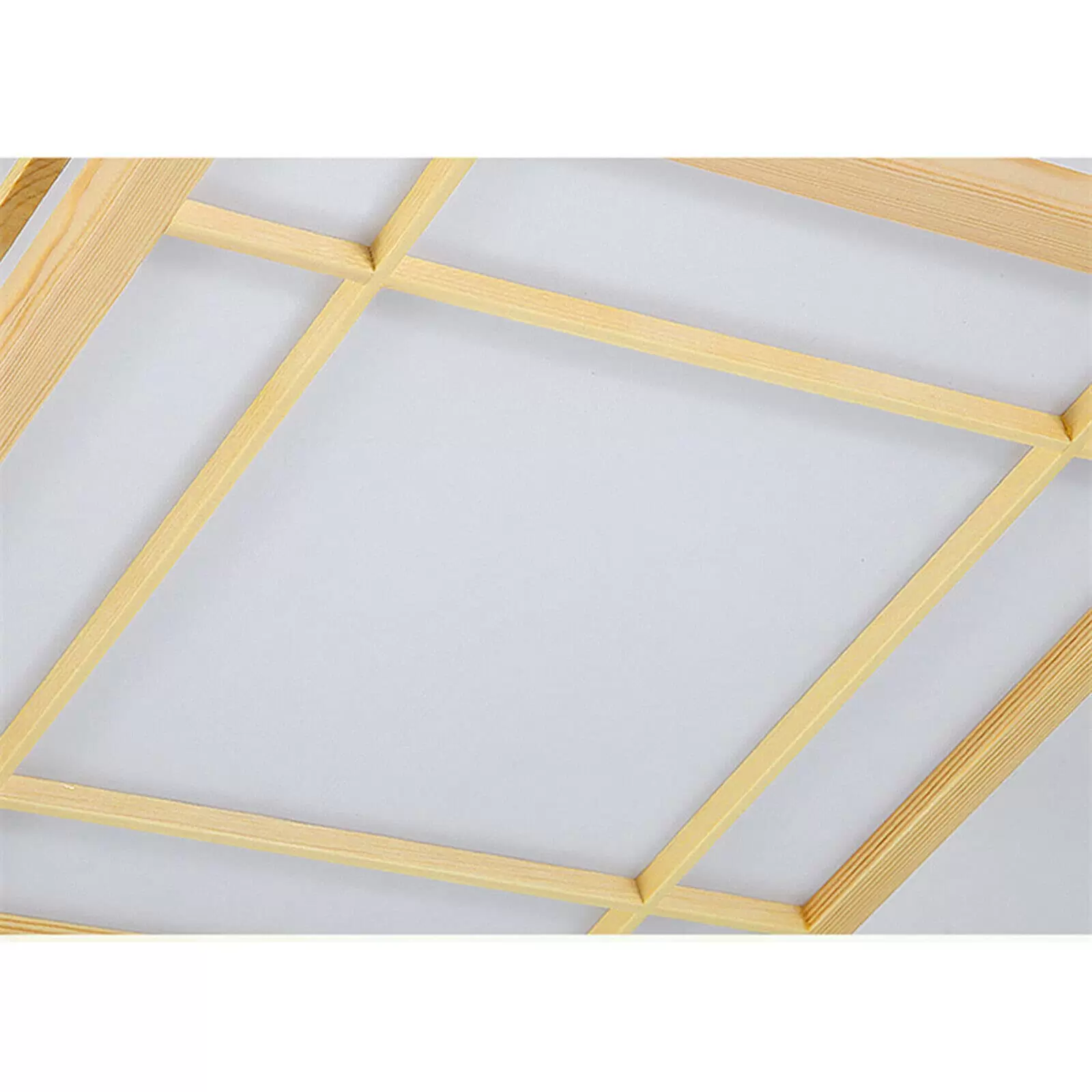 LED Deckenleuchte Massivholz Feuerbeständig Japanisch Tatami Licht(45*45cm, Nur Warmes Licht)