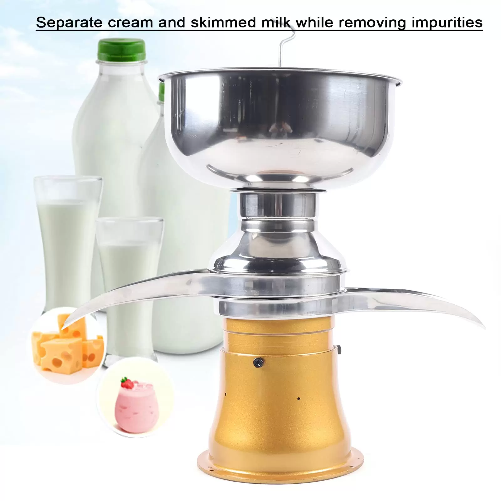 30kW 50 L/H 9800-11000U/min Milchseparator Kapazität Elektrischer Sahneabscheider für Milchviehbetriebe 30kW 50 L/H 9800-11000U/min Milchseparator Kapazität Elektrischer Sahneabscheider für Milchviehbetriebe