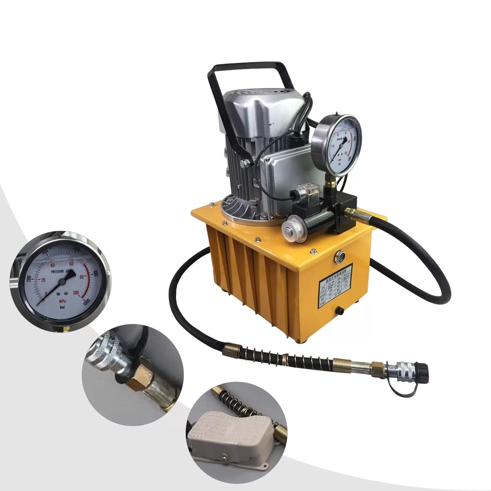 750W 220V Hydraulikpumpe Elektrisch Einfachwirkende Magnetsteuerung Durchflussrate 0,6-5 l/Min 750W 220V Hydraulikpumpe Elektrisch Einfachwirkende Magnetsteuerung Durchflussrate 0,6-5 l/Min
