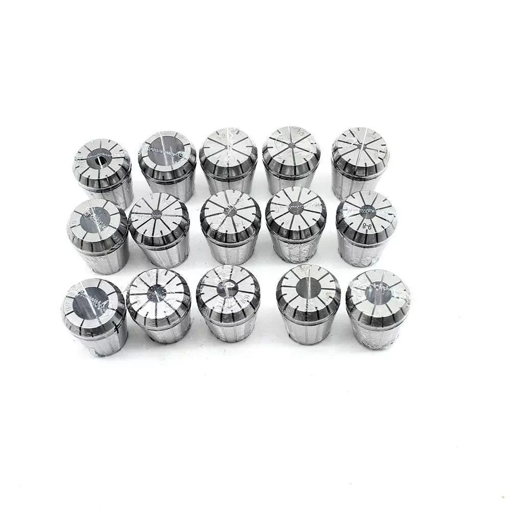 15-TLG ER32 470E Spannzangen Set mit Spannzangenfutter 2-20mm MK3 M12+ Schlüssel 15-TLG ER32 470E Spannzangen Set mit Spannzangenfutter 2-20mm MK3 M12+ Schlüssel