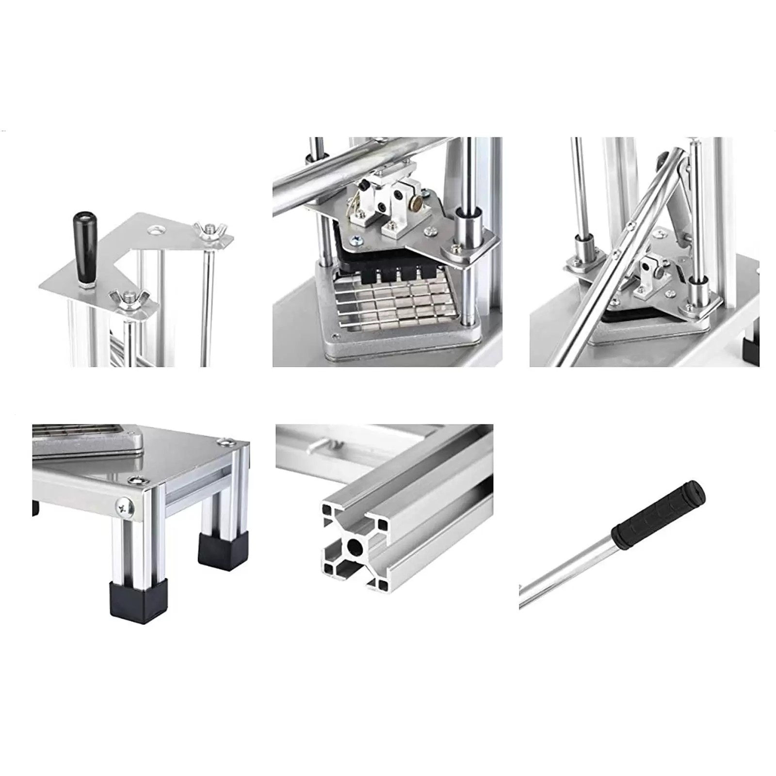 Kartoffelschneider Pommesschneider Edelstahl Pommes Frites Schneider Frites Schneidemaschine Vertikalen Kartoffelchips