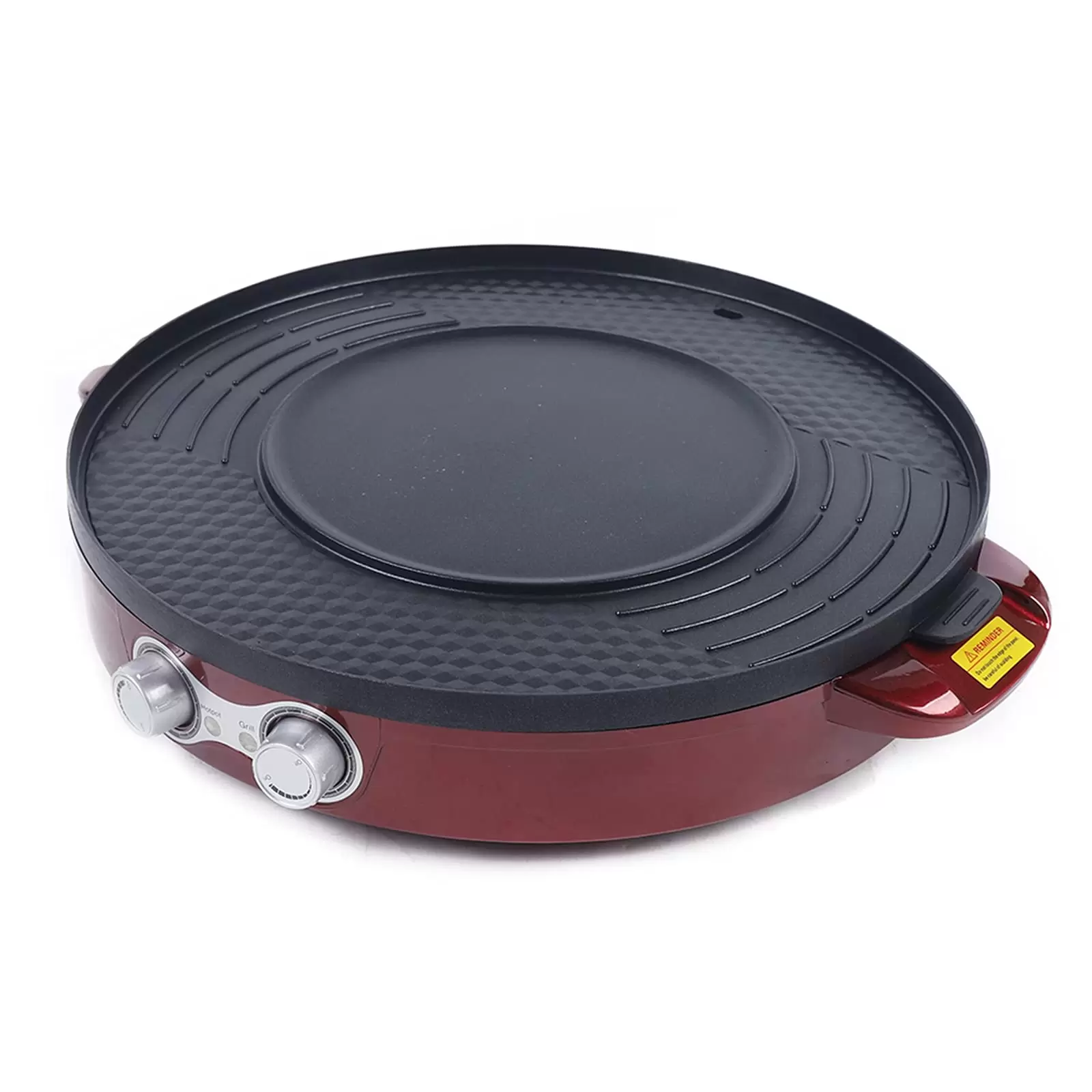 2 in 1 Elektrische Hot Pot 2200W tragbarer elektrischer Hot Pot Grill stufenloser Einstellknopf
