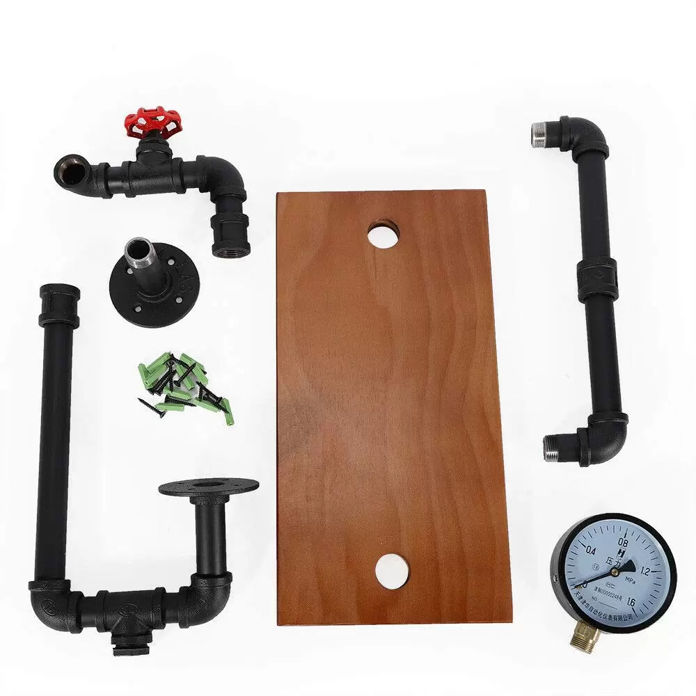 Industrie Rohrhalter Wandregal Hängeregal Bücherregal Wandboard Regal 40x57cm
