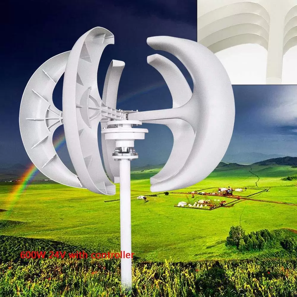 600W 24V Windkraftanlage Windturbine 5 Blätter Windkraftanlage mit Flanschplatte & Controller 600W 24V Windkraftanlage Windturbine 5 Blätter Windkraftanlage mit Flanschplatte & Controller