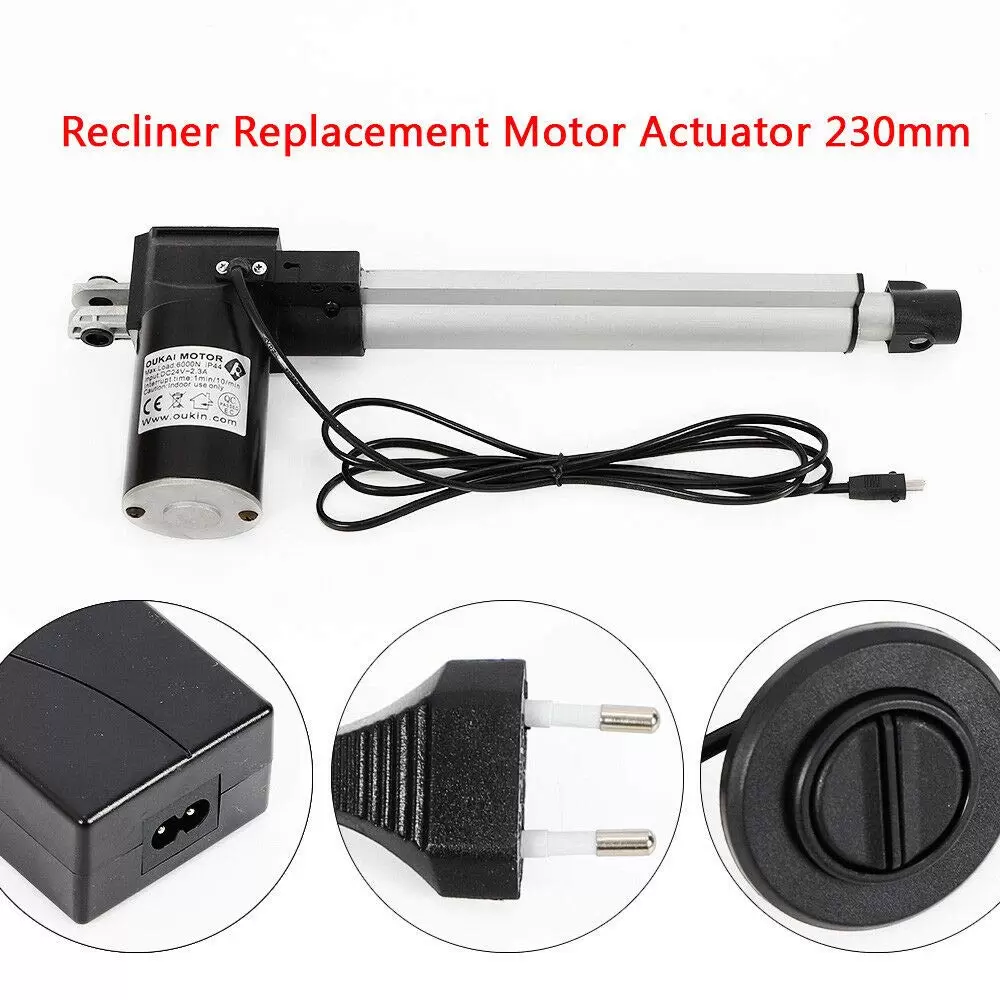 1000N 250mm/6000N 230mm DC 24V Linearaktuator Elektromotor Linearmotor
