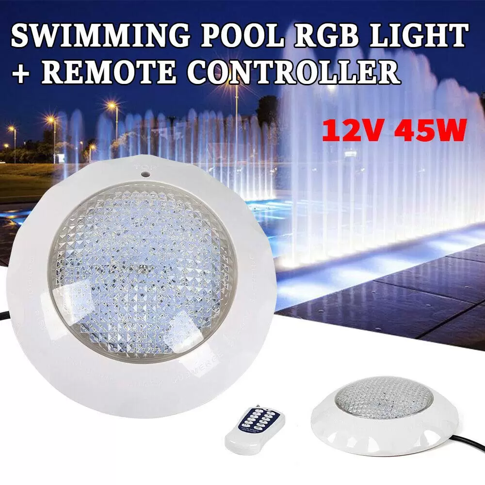 45W Schwimmbad Unterwasser Scheinwerfer Poollicht Poollampe 7 Farben 460LED IP68 45W Schwimmbad Unterwasser Scheinwerfer Poollicht Poollampe 7 Farben 460LED IP68