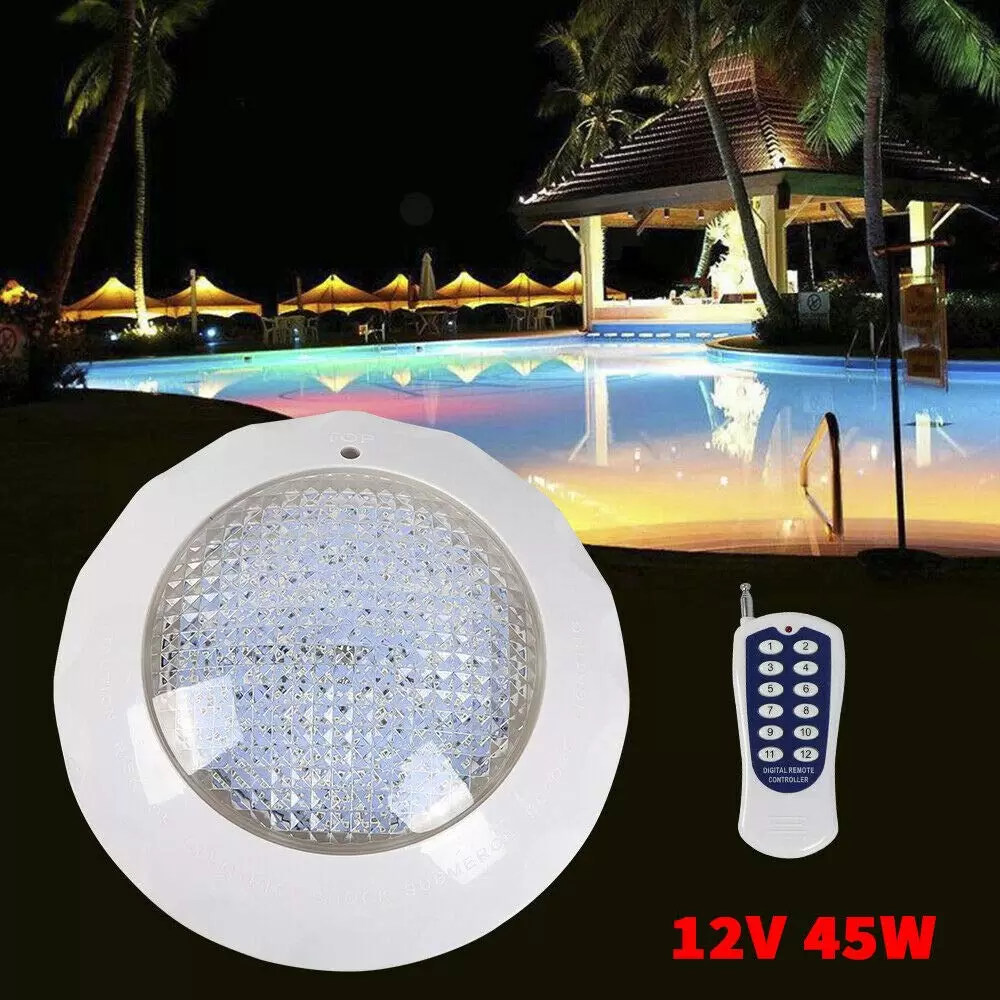 45W Schwimmbad Unterwasser Scheinwerfer Poollicht Poollampe 7 Farben 460LED IP68 45W Schwimmbad Unterwasser Scheinwerfer Poollicht Poollampe 7 Farben 460LED IP68