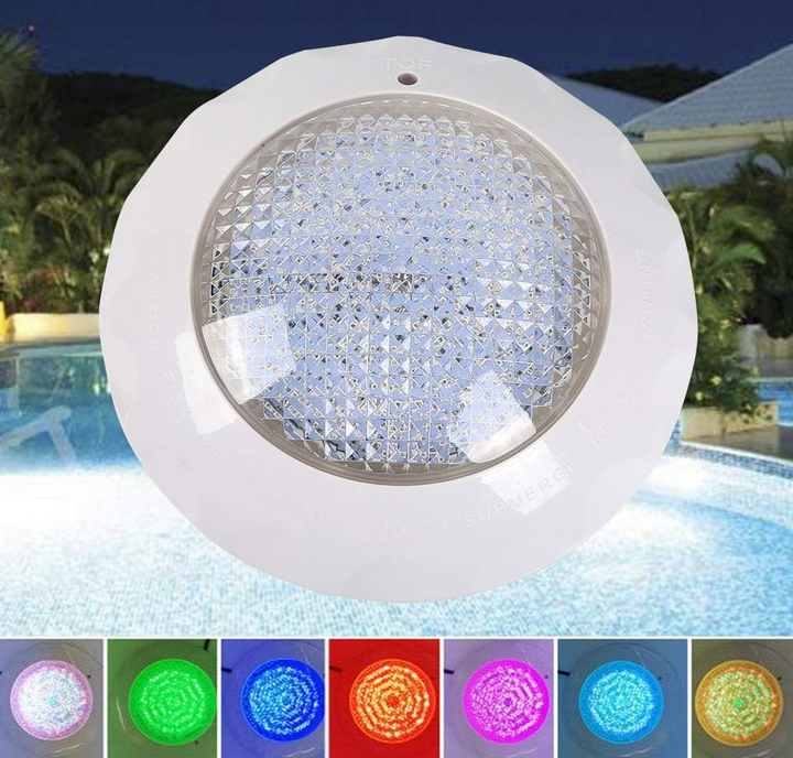 45W Schwimmbad Unterwasser Scheinwerfer Poollicht Poollampe 7 Farben 460LED IP68
