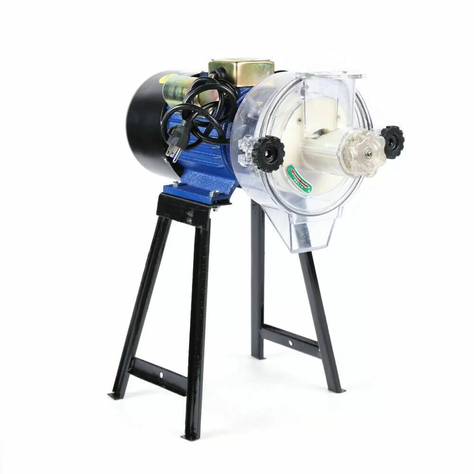 Elektrische Nassmahlmaschine Getreidemühle mit Trichter Malzmühle Korn Schleifer Eisenverzinktem 1400 U / min