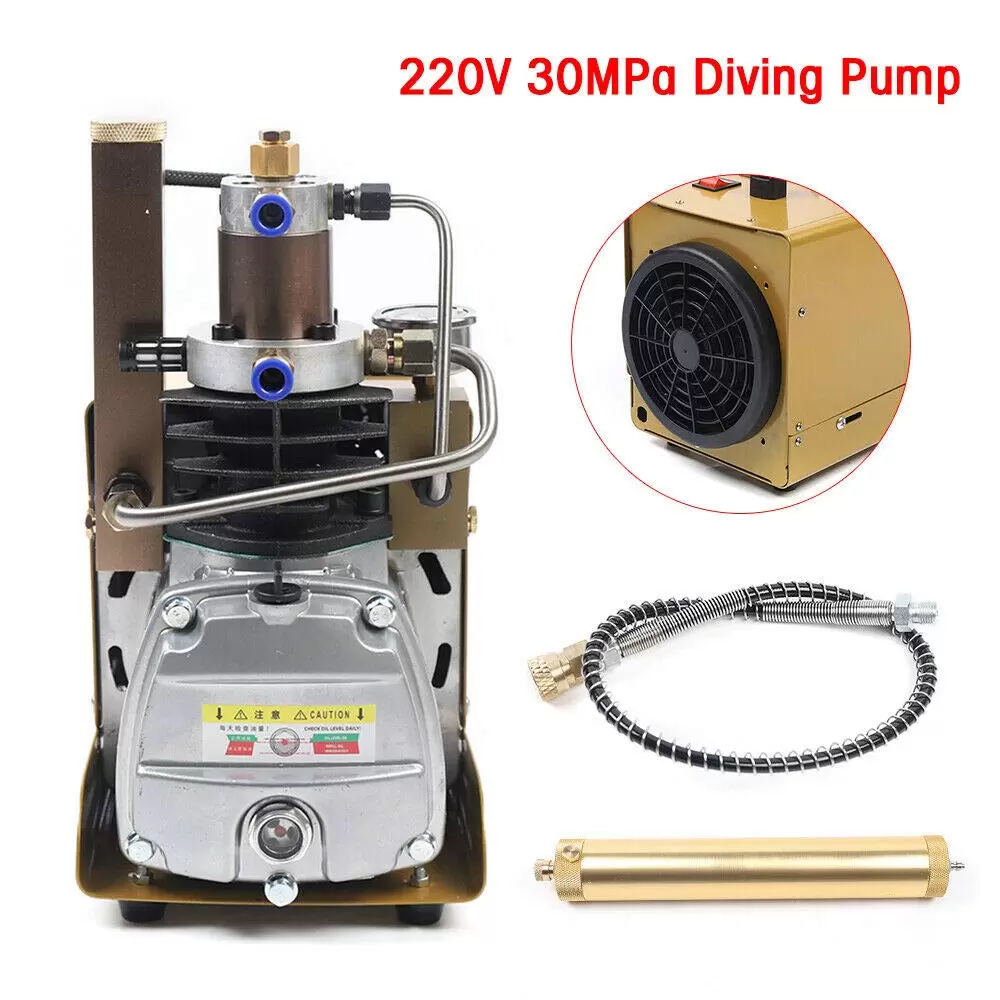 31MPA 4500PSI Elektrische Kompressor pumpe Hochdruck Luftpumpe Diving Atemluftkompressor Vakuumpumpen