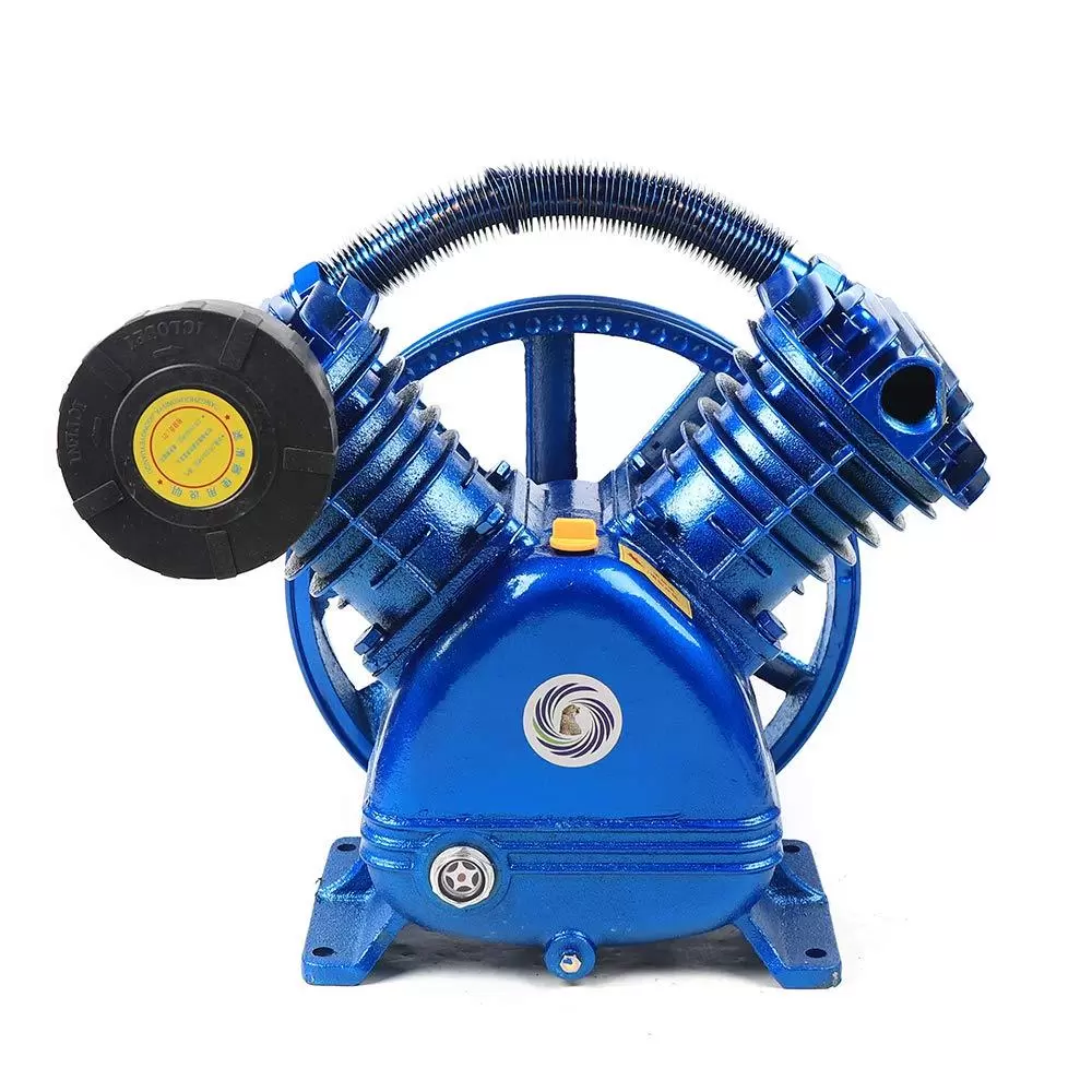 CNCEST 115PSI V-Type Twin Cylinder Air Compressor Pump Head Single Stage