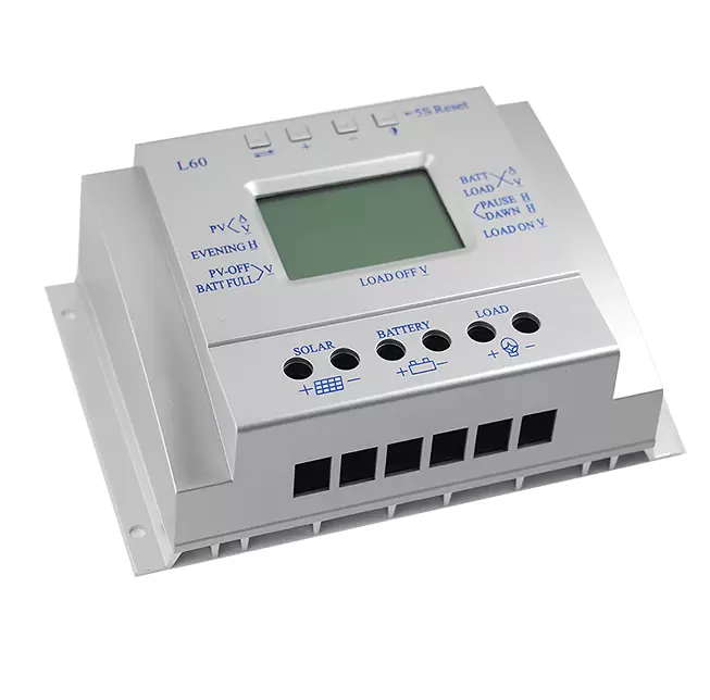 Hocheffizienter Photovoltaik-Solarladeregler 12/24V, LCD-Display, MPPT kompatibel für Generatorsteuerung(60A)