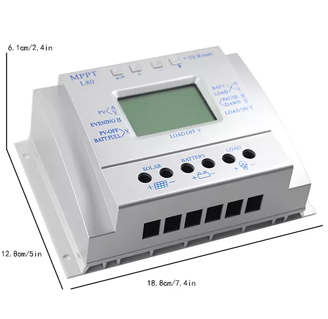 80A PWM Solarpanel 12V 24V Auto Switch Stromerzeugungssystem Solarpanel-Laderegler 80A PWM Solarpanel 12V 24V Auto Switch Stromerzeugungssystem Solarpanel-Laderegler