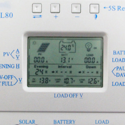 80A MPPT Solarpanel 12V 24V Auto Switch Stromerzeugungssystem Solarpanel-Laderegler