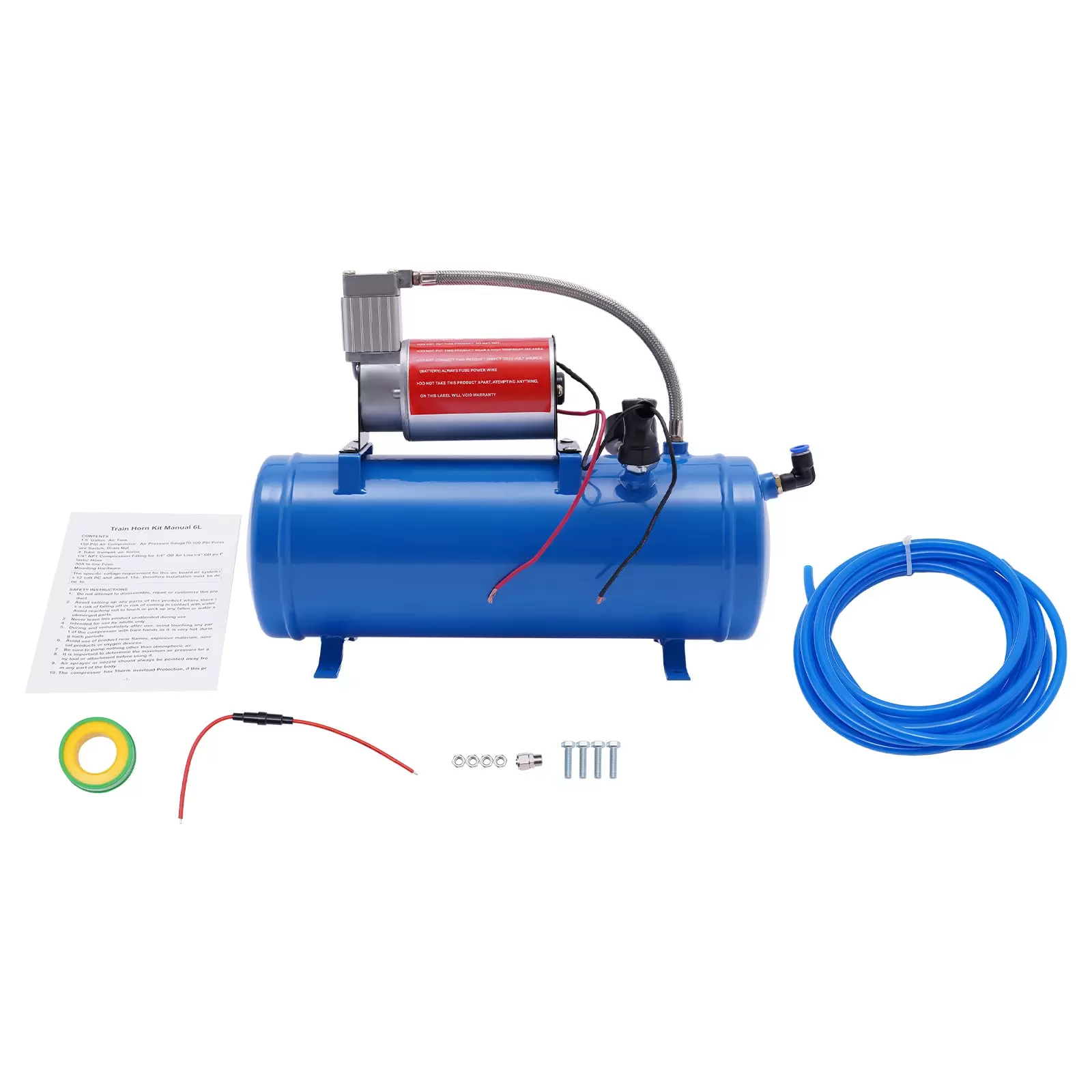 Mobile Kompressoren Air Horn Kit 6L mit 150 PSI 12v Luft Kompressor Horn modifizierte Luftpumpe Mobile Kompressoren Air Horn Kit 6L mit 150 PSI 12v Luft Kompressor Horn modifizierte Luftpumpe