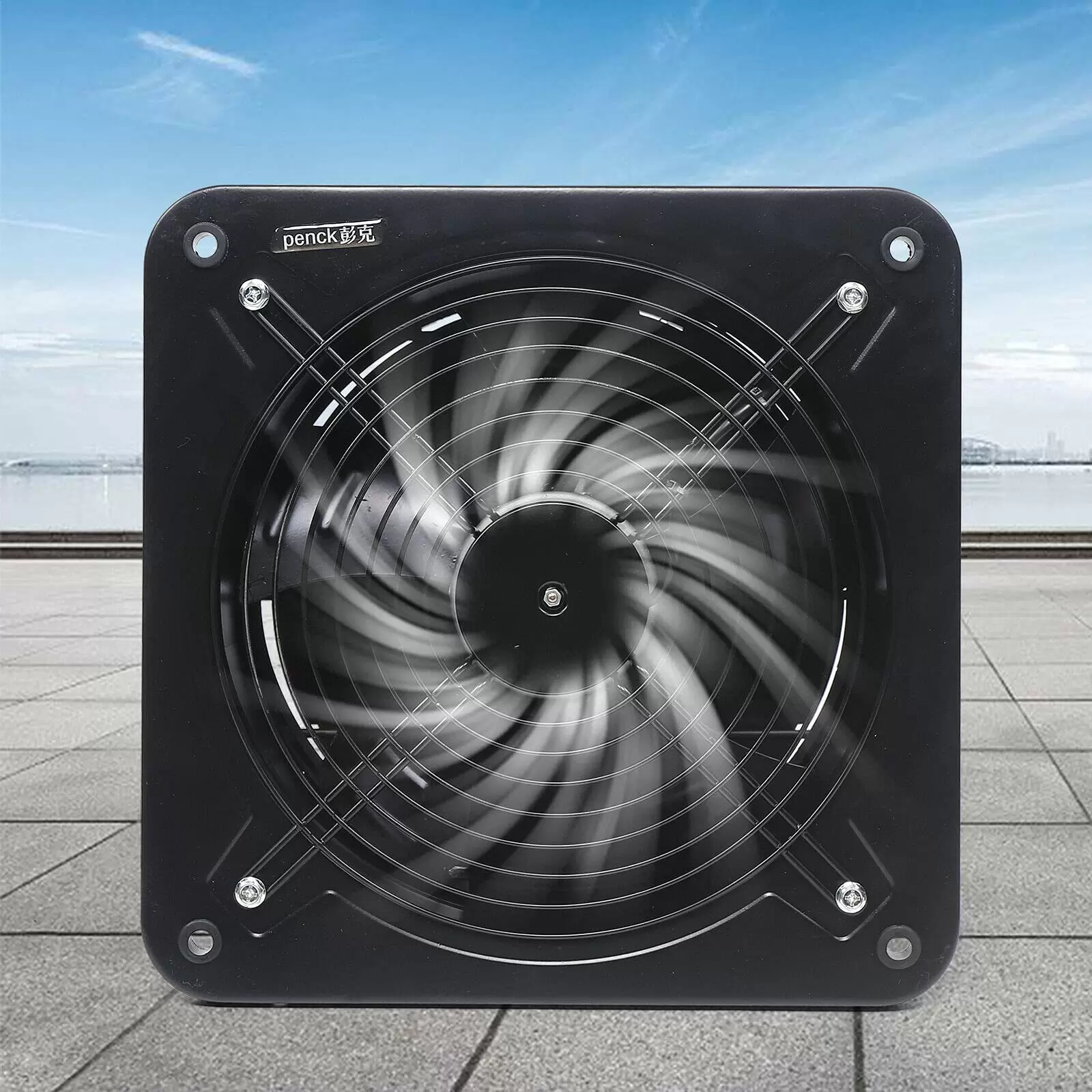 CNCEST 300mm Küchenabluftventilator Badlüfter mit Feuchtesensor Exhaust Fan