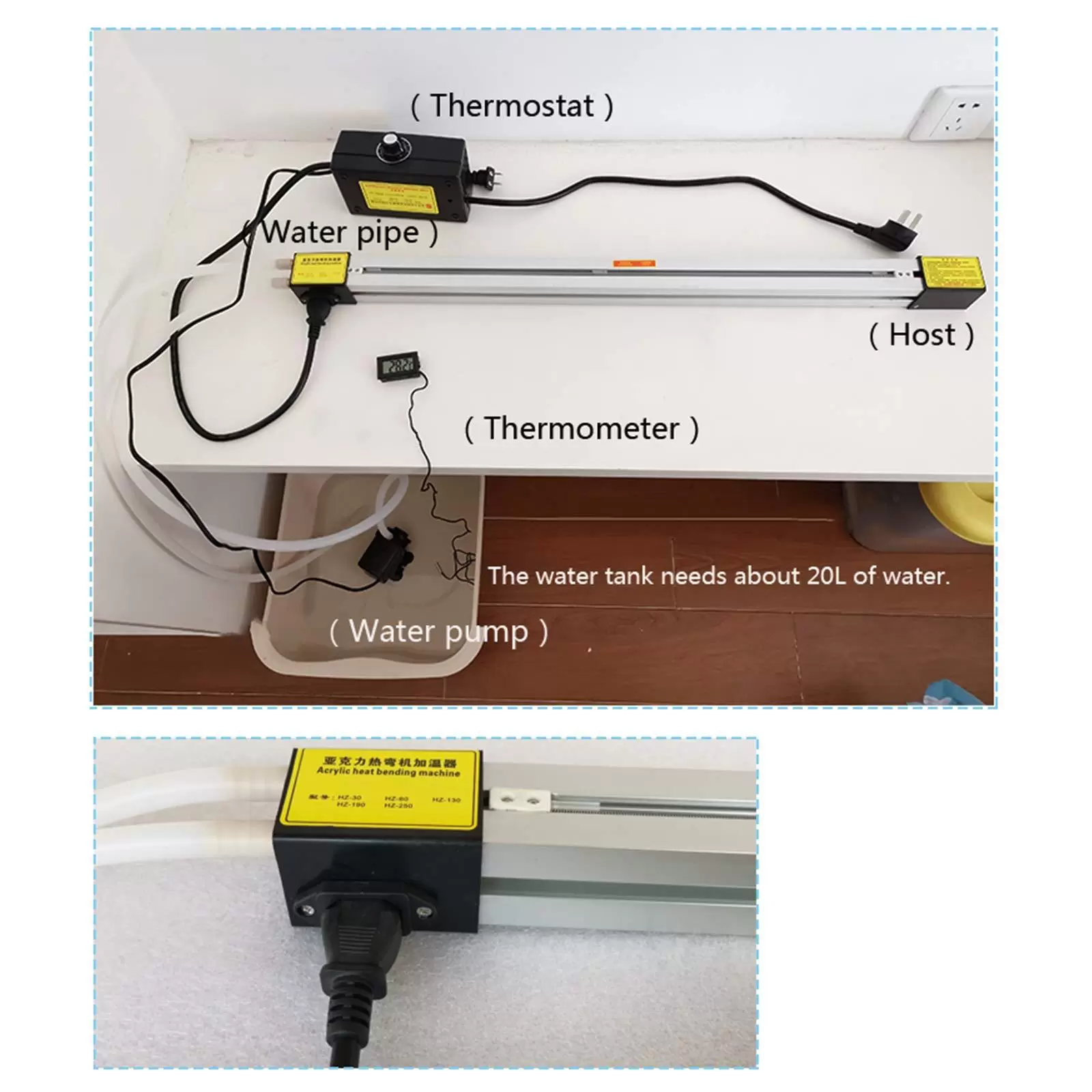 220 V 125 cm PVC-Heizbiegemaschine Elektrische Acrylbiegemaschine