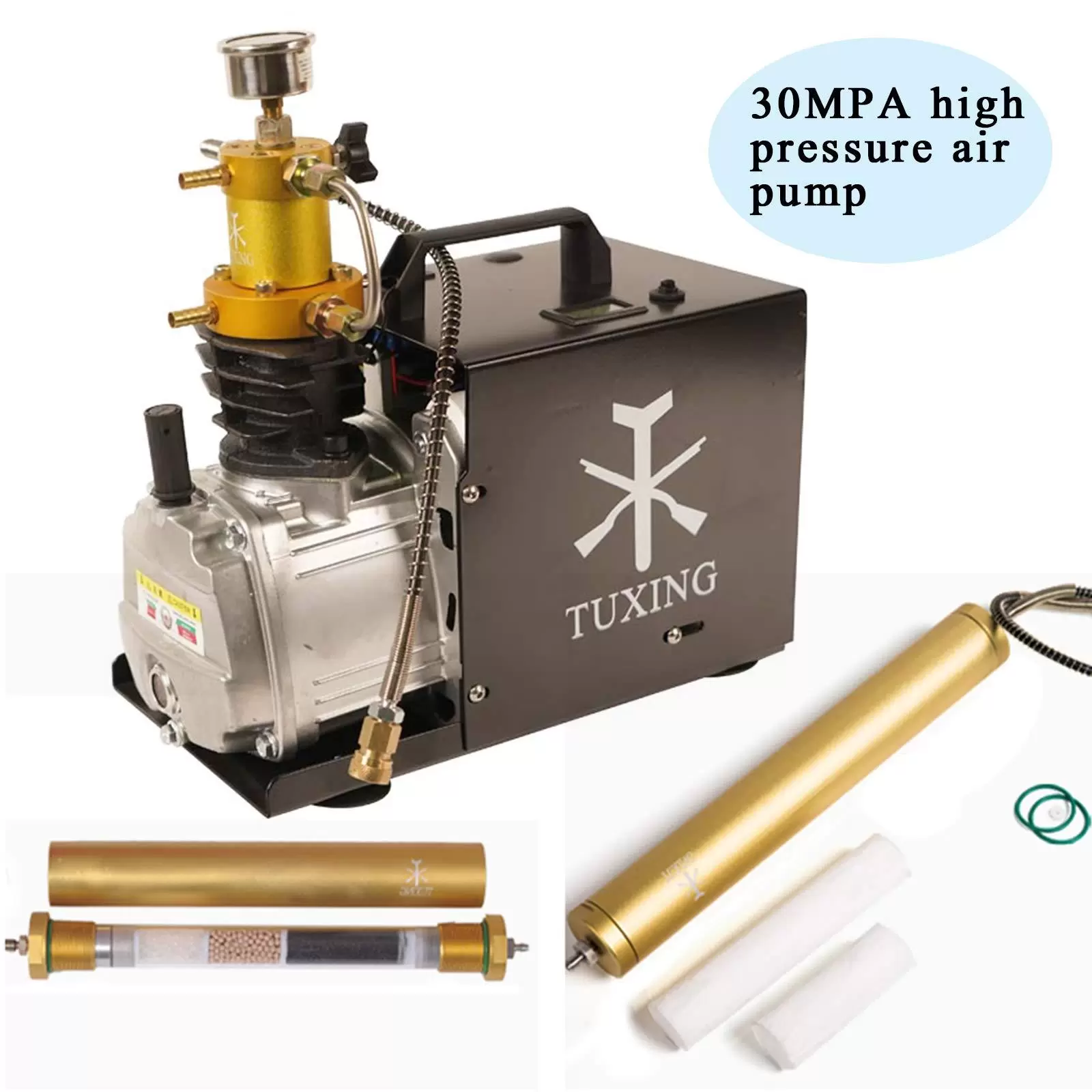CNCEST 30MPA 4500PSI 2800W Hochdruck PCP Luftkompressorpumpe  Kompressorpumpe