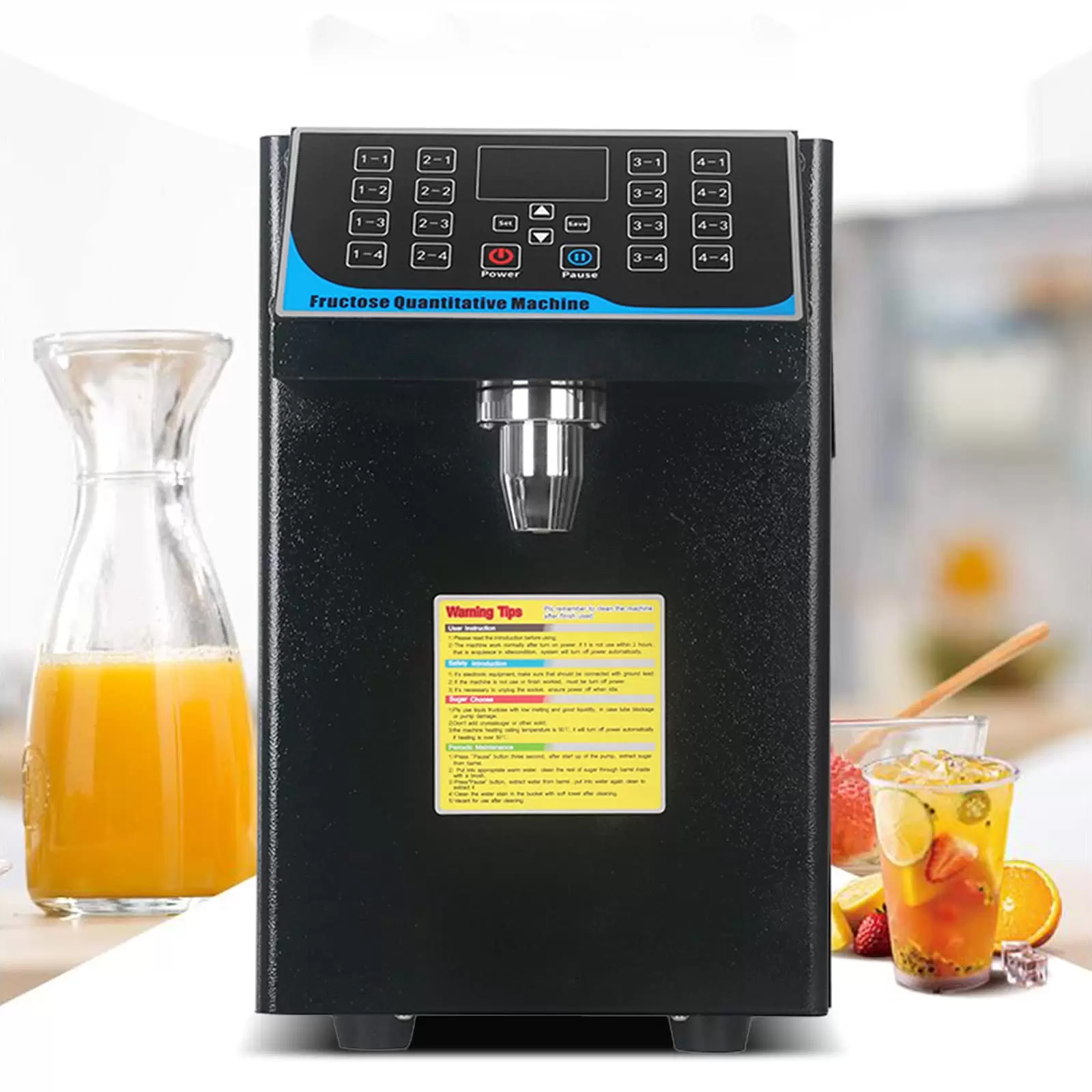 Automatischer Fruktosespender Sirupspender 7.5L Bubble Tee Fruktose Quantitative Maschine 220V Automatischer Fruktosespender Sirupspender 7.5L Bubble Tee Fruktose Quantitative Maschine 220V