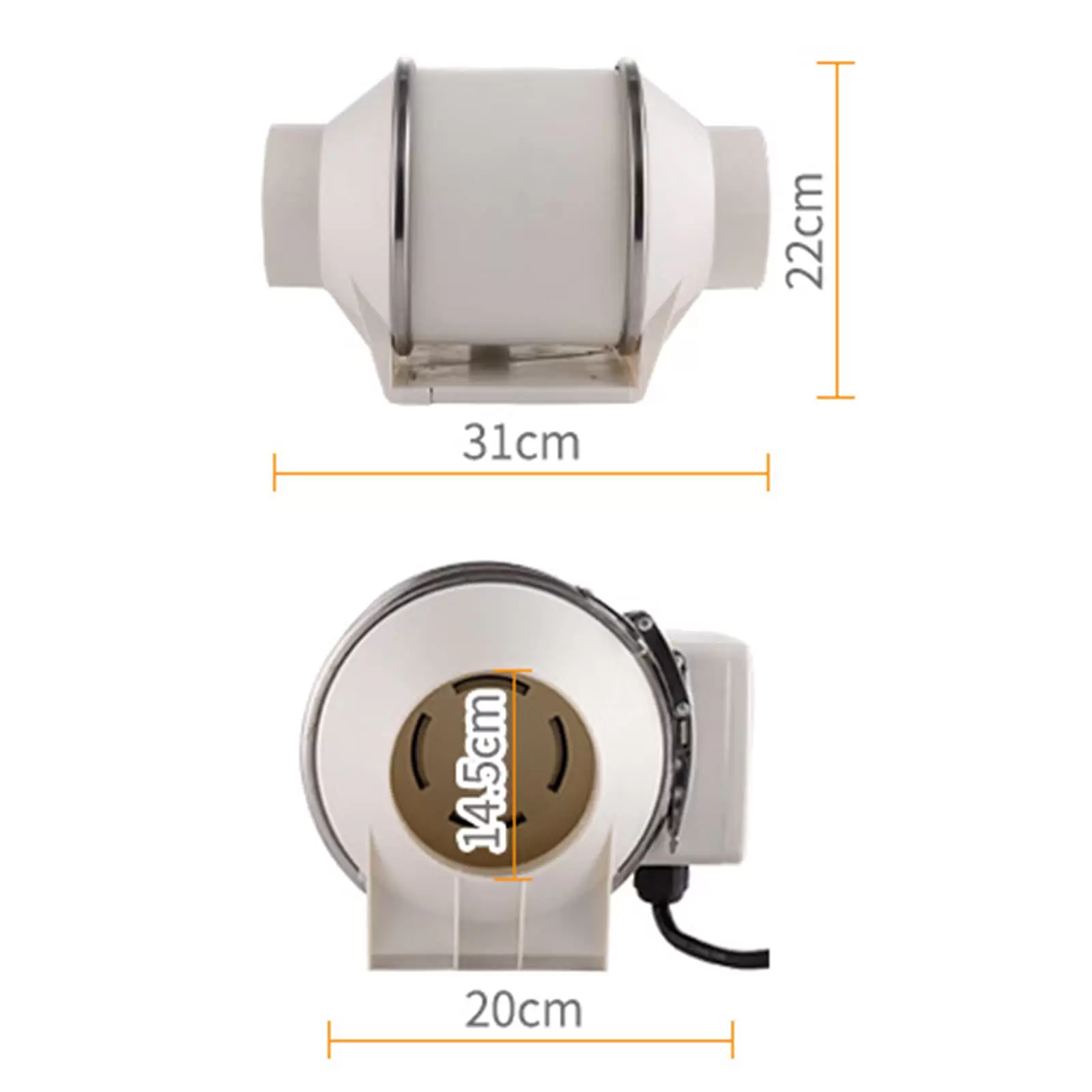 200 mm Ablüfter Rohrventilator mit Kugellager Ventilator Lüfter Vents,Rohrlüfter 900 m³/h 2600 U/min 200 mm Ablüfter Rohrventilator mit Kugellager Ventilator Lüfter Vents,Rohrlüfter 900 m³/h 2600 U/min