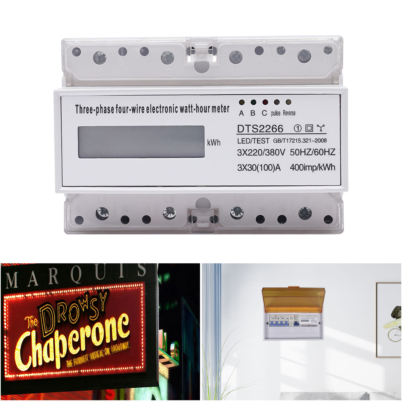 DIN schiene digital drei-phase stromzähler DIN schiene digital drei-phase stromzähler