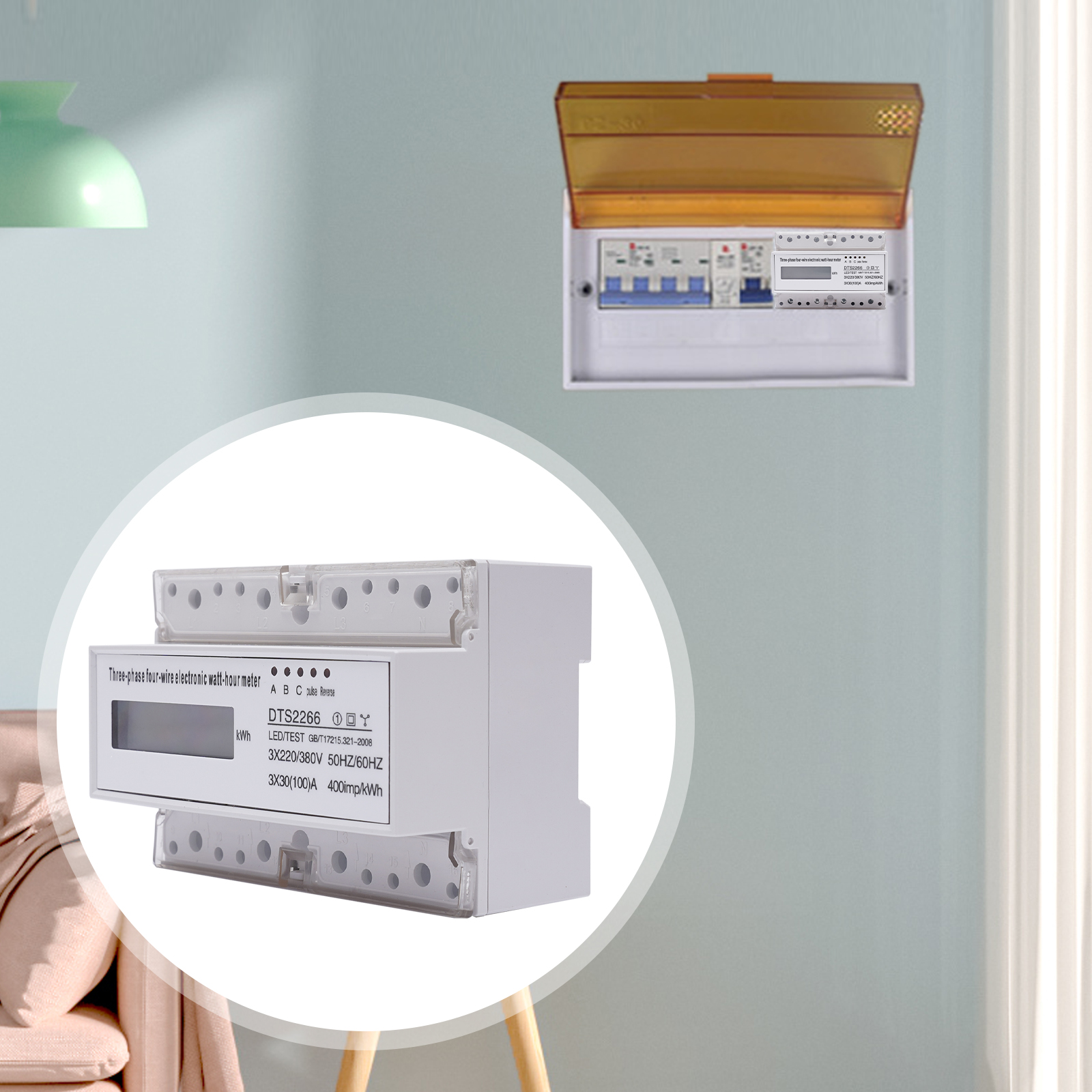 DIN schiene digital drei-phase stromzähler DIN schiene digital drei-phase stromzähler