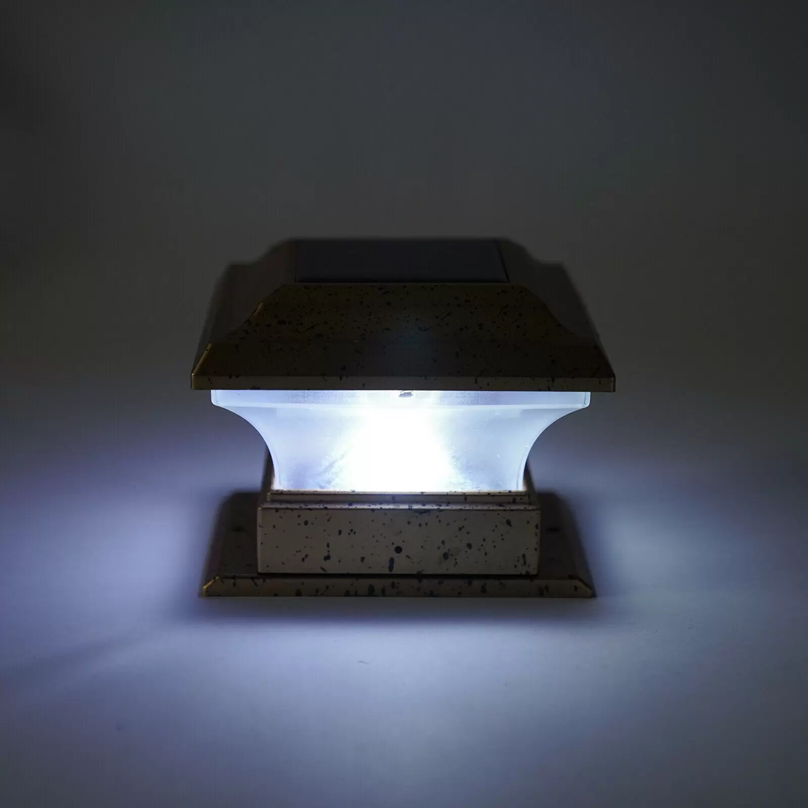 6x Solar Zaunpfosten Kappe LED Licht Außenleuchte Garten Beleuchtung Licht