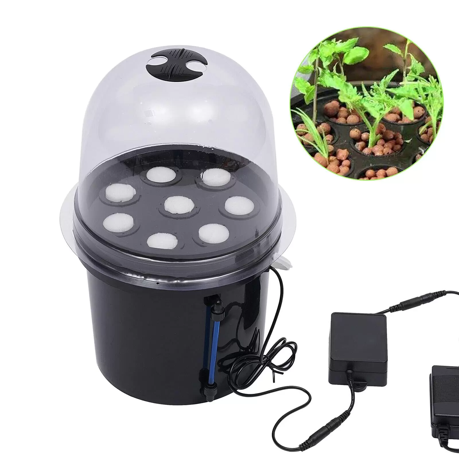 8 Löcher Anzuchtkasten 5L Mini Hydroponics Setzling Ausrüstung aus PP Nebelsetzlingsbox 8 Löcher Anzuchtkasten 5L Mini Hydroponics Setzling Ausrüstung aus PP Nebelsetzlingsbox