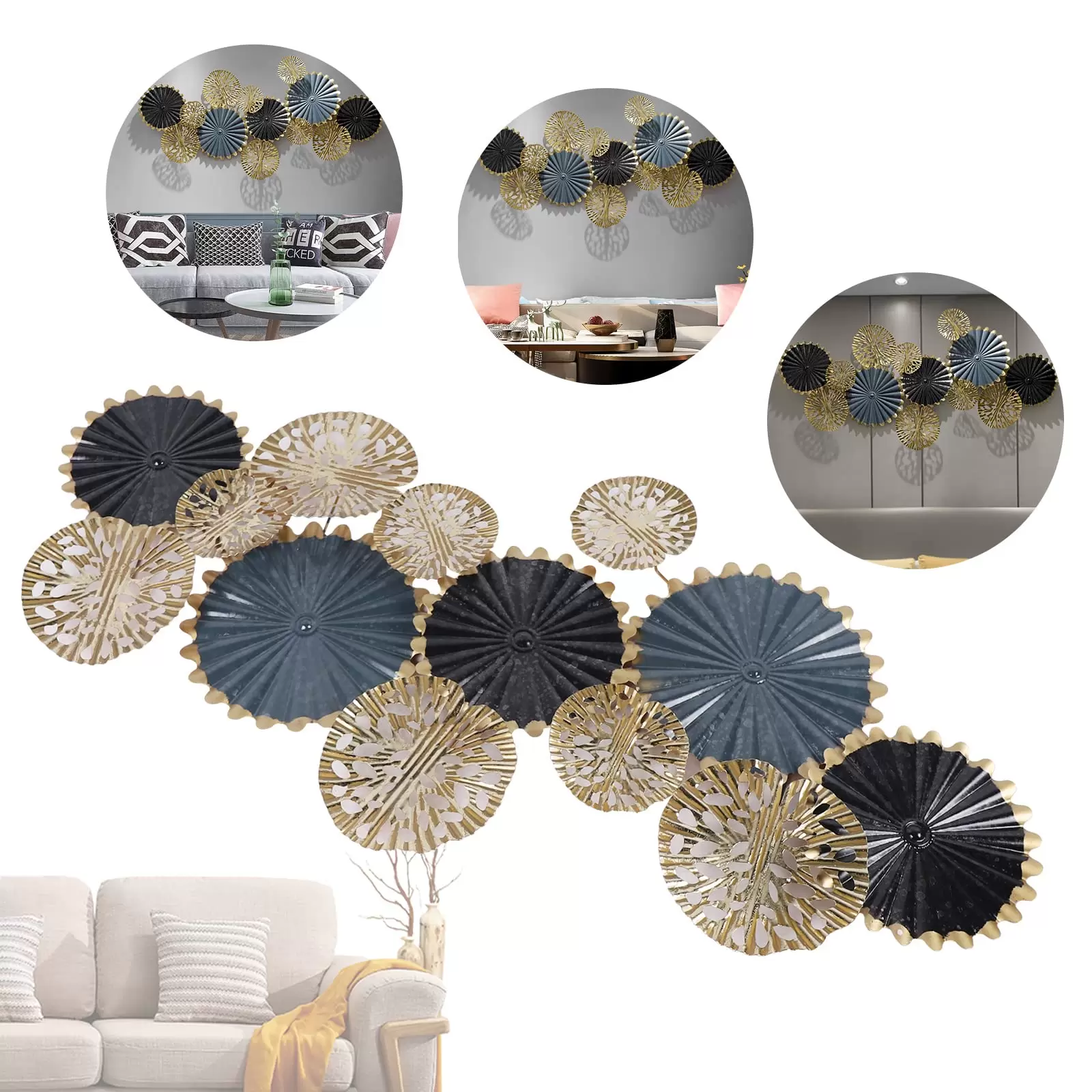 Wanddeko Metall Wandbild Wandkunst Dekor Nordischer Moderne Stil Für Zuhause Wohnzimmer Schlafzimmer (126*63cm) Wanddeko Metall Wandbild Wandkunst Dekor Nordischer Moderne Stil Für Zuhause Wohnzimmer Schlafzimmer (126*63cm)