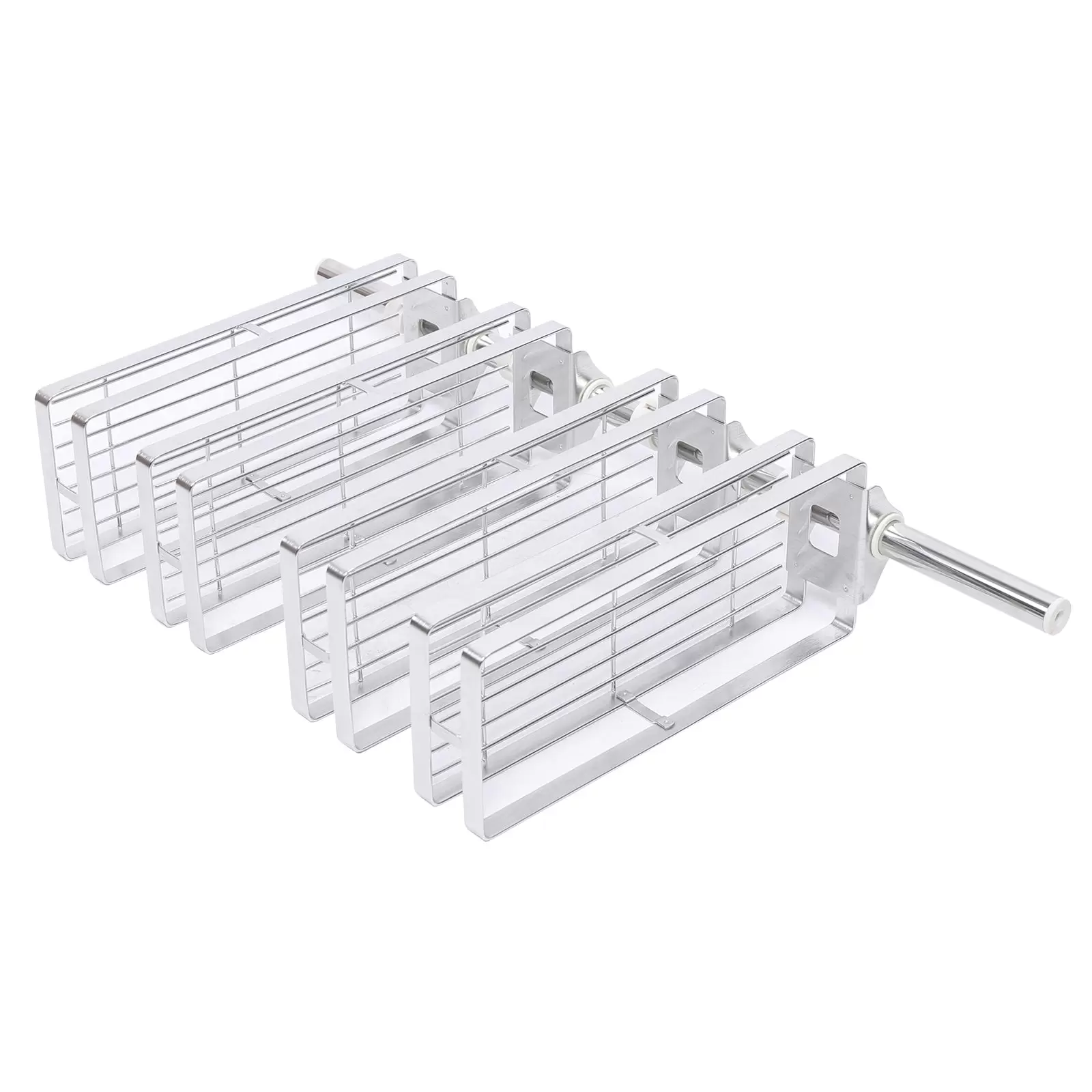 Edelstahl 4 Tier Multifunktions-Drehgefäße Gewürzregal Küchenregalhalter Organizer