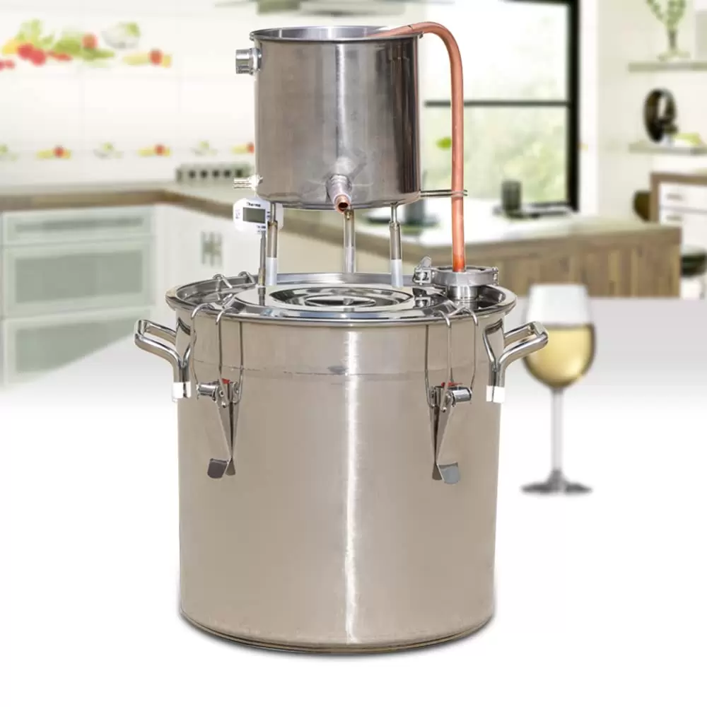 12L Destilliergerät Edelstahl Destillieranlage Destille Alkohol WeinDestille Distiller