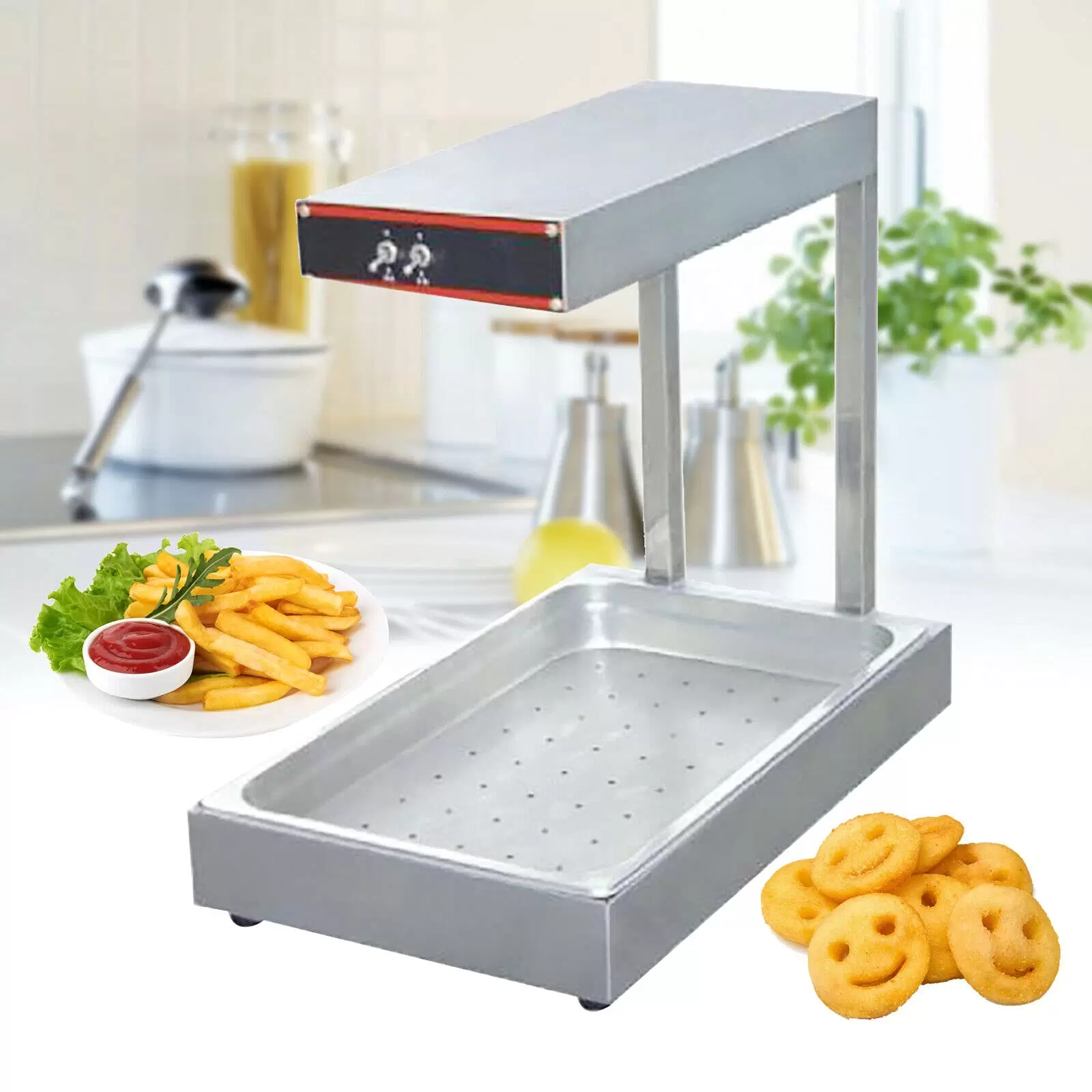 1KW Pommes Frites Wärmer Temperaturbereich 30-110 ℃ Heizung für Pommes Frites für Teerestaurant