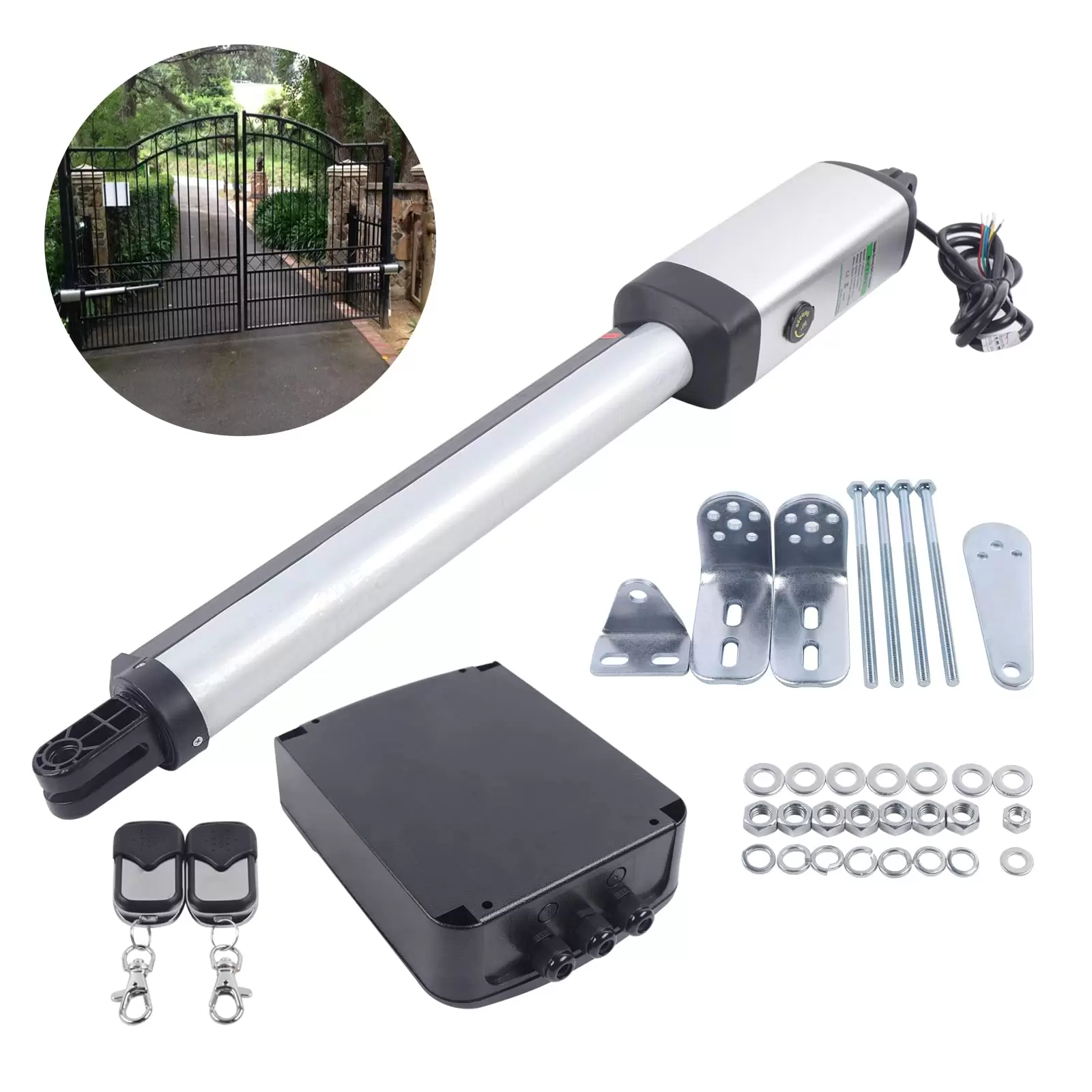 50W 220V 300kg Automatischer Türöffner Einflügeliger Drehtürantrieb Doppelflügeltür Türantrieb mit Fernbedienung 50W 220V 300kg Automatischer Türöffner Einflügeliger Drehtürantrieb Doppelflügeltür Türantrieb mit Fernbedienung