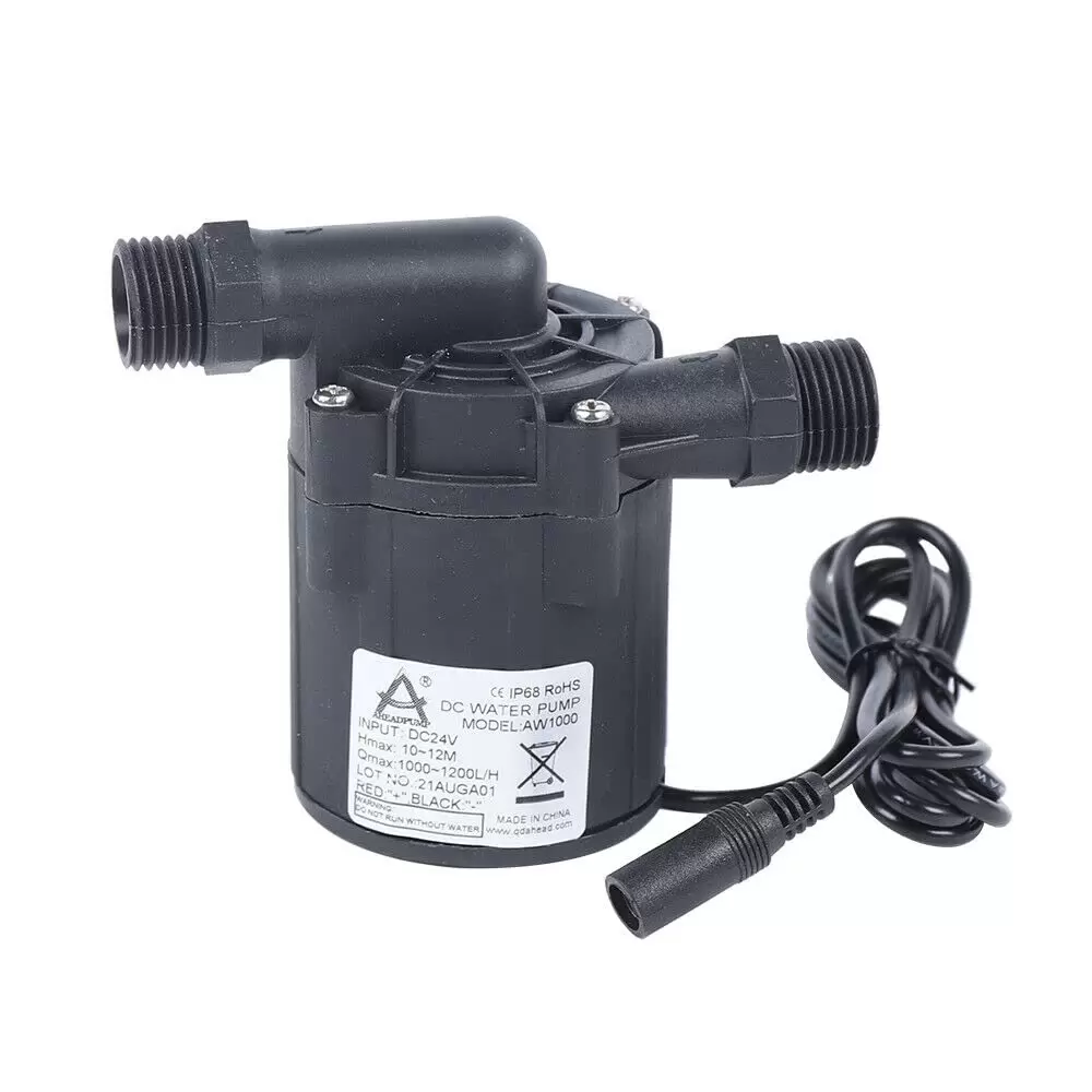 1000L/H-1200L/H Bürstenlos Wasserpumpe Motor 24V DC Umwälzpumpe