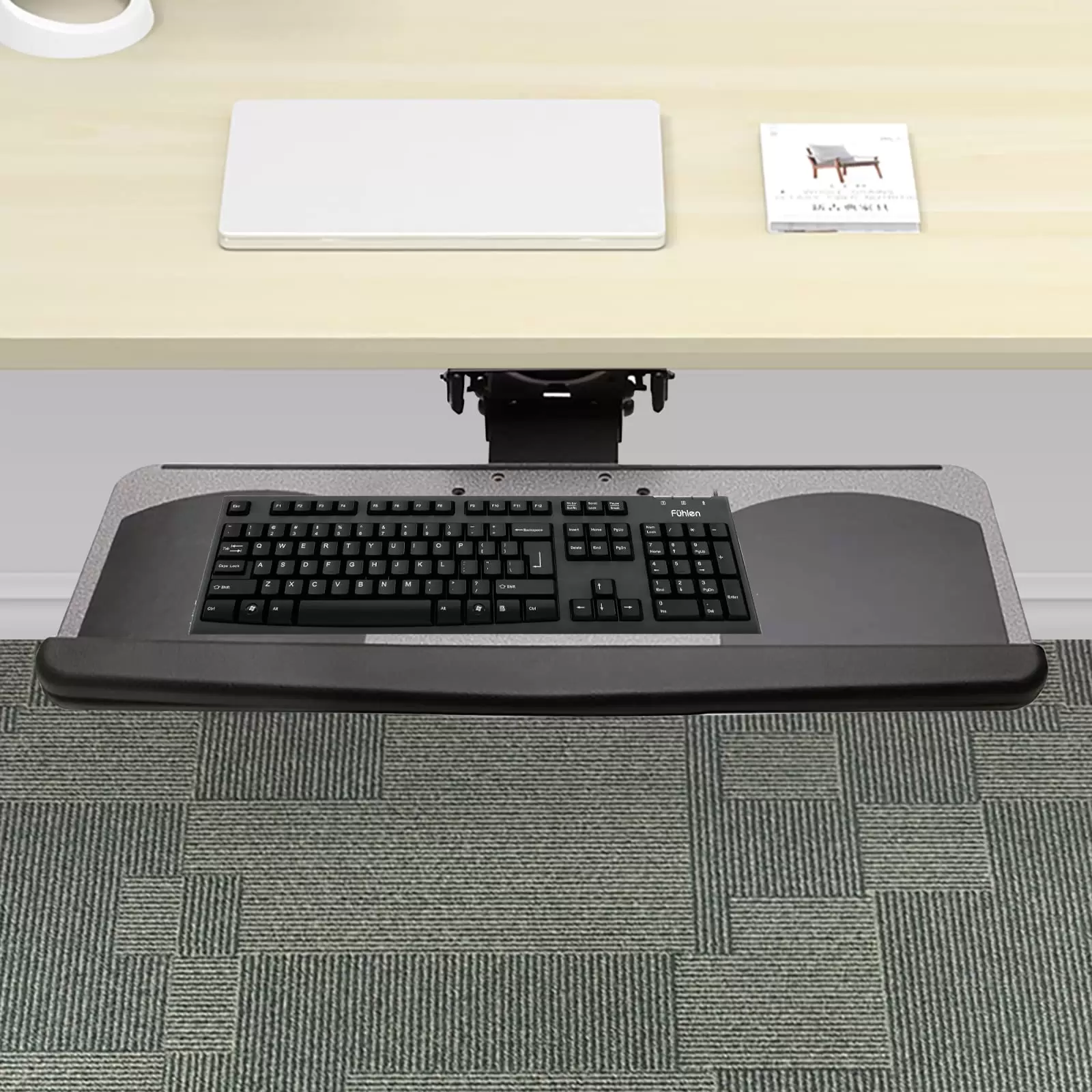 Schreibtisch Tastaturablage Untertischhalterung Halterung Laptop Ständer Ergonomisch Riser Schreibtisch Tastaturablage Untertischhalterung Halterung Laptop Ständer Ergonomisch Riser