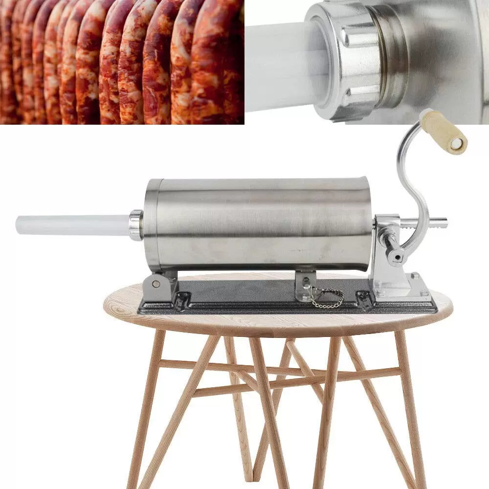 3L Edelstahl Handbuch Wurstfüller Wurstmaschine Wurstspritze Wurstpresse